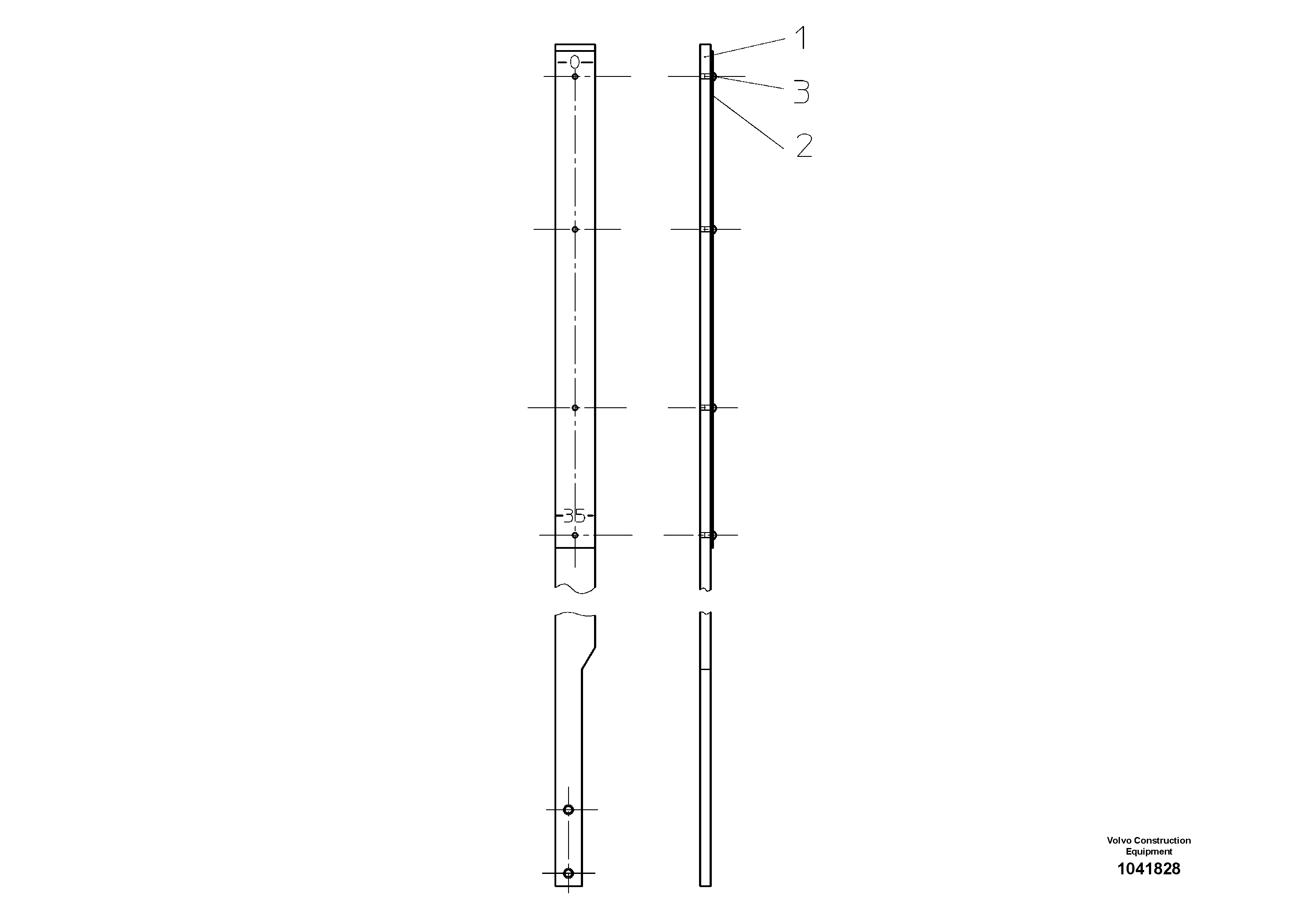Схема запчастей Volvo ABG325 S/N 20941 - - 55034 Indicator Arm 