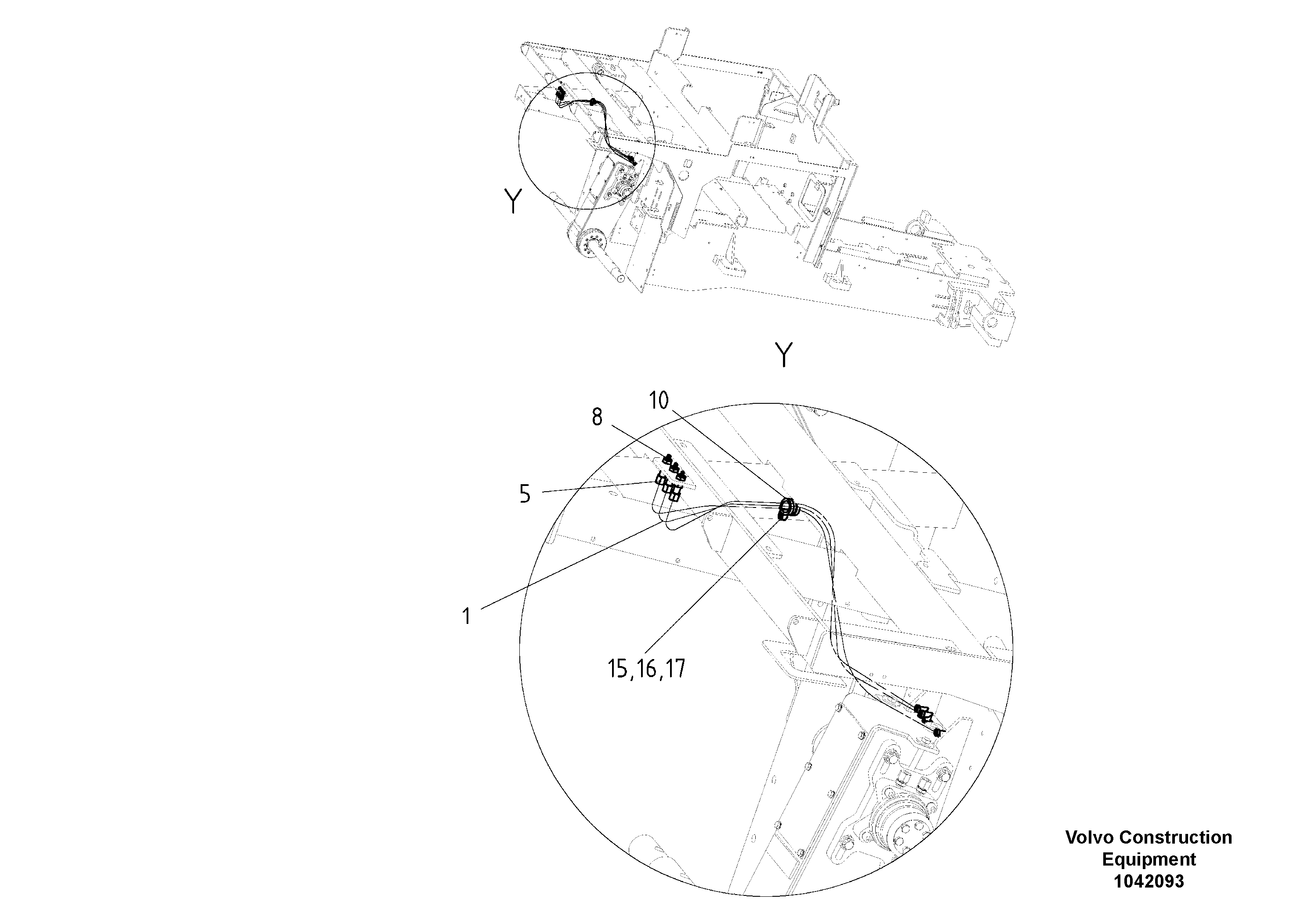 Схема запчастей Volvo ABG2820 - 51684 Lubrication Auger ABG2820 S/N 20814 -
