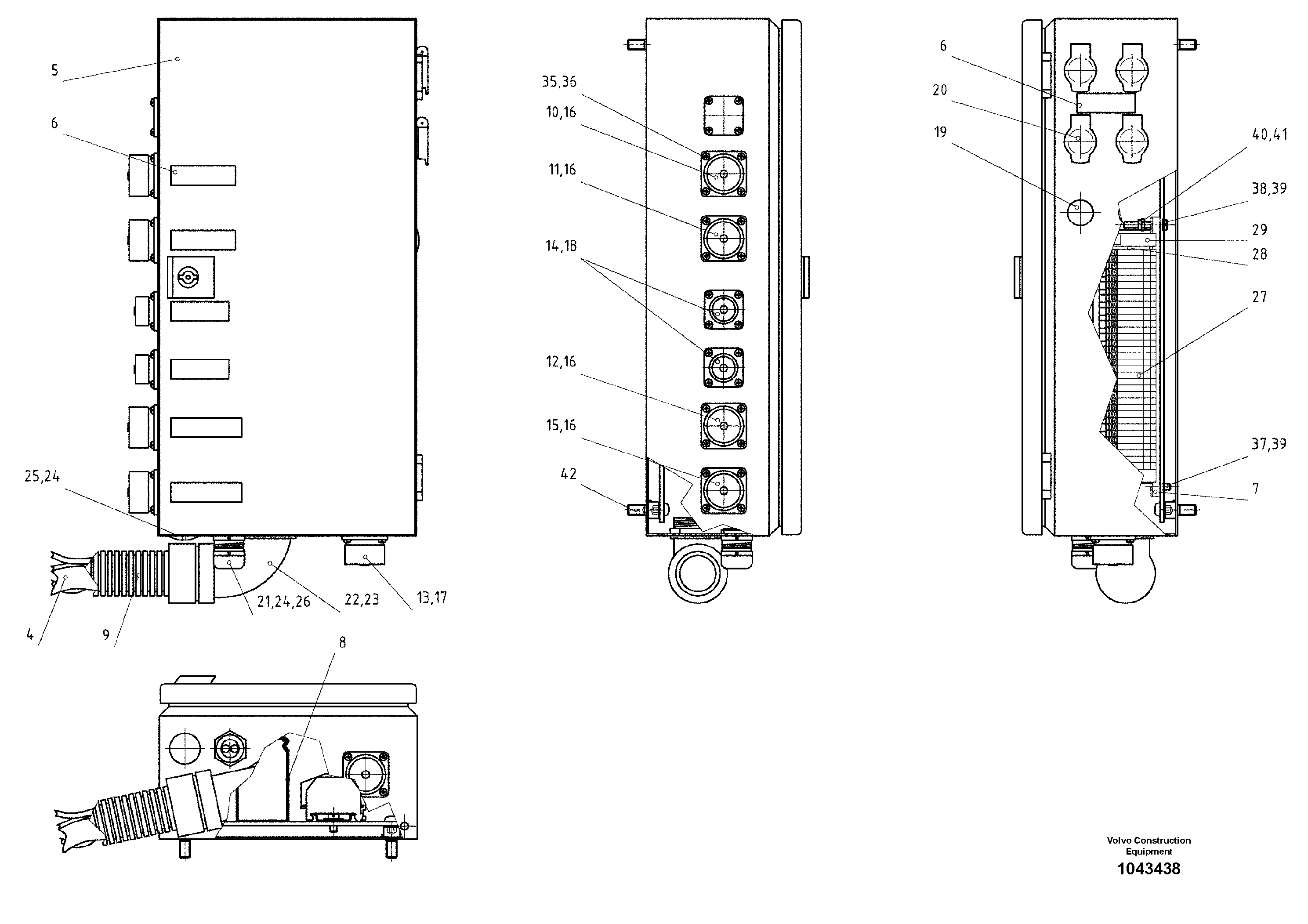 Схема запчастей Volvo ABG2820 - 75767 External Distributor ABG2820 S/N 20814 -
