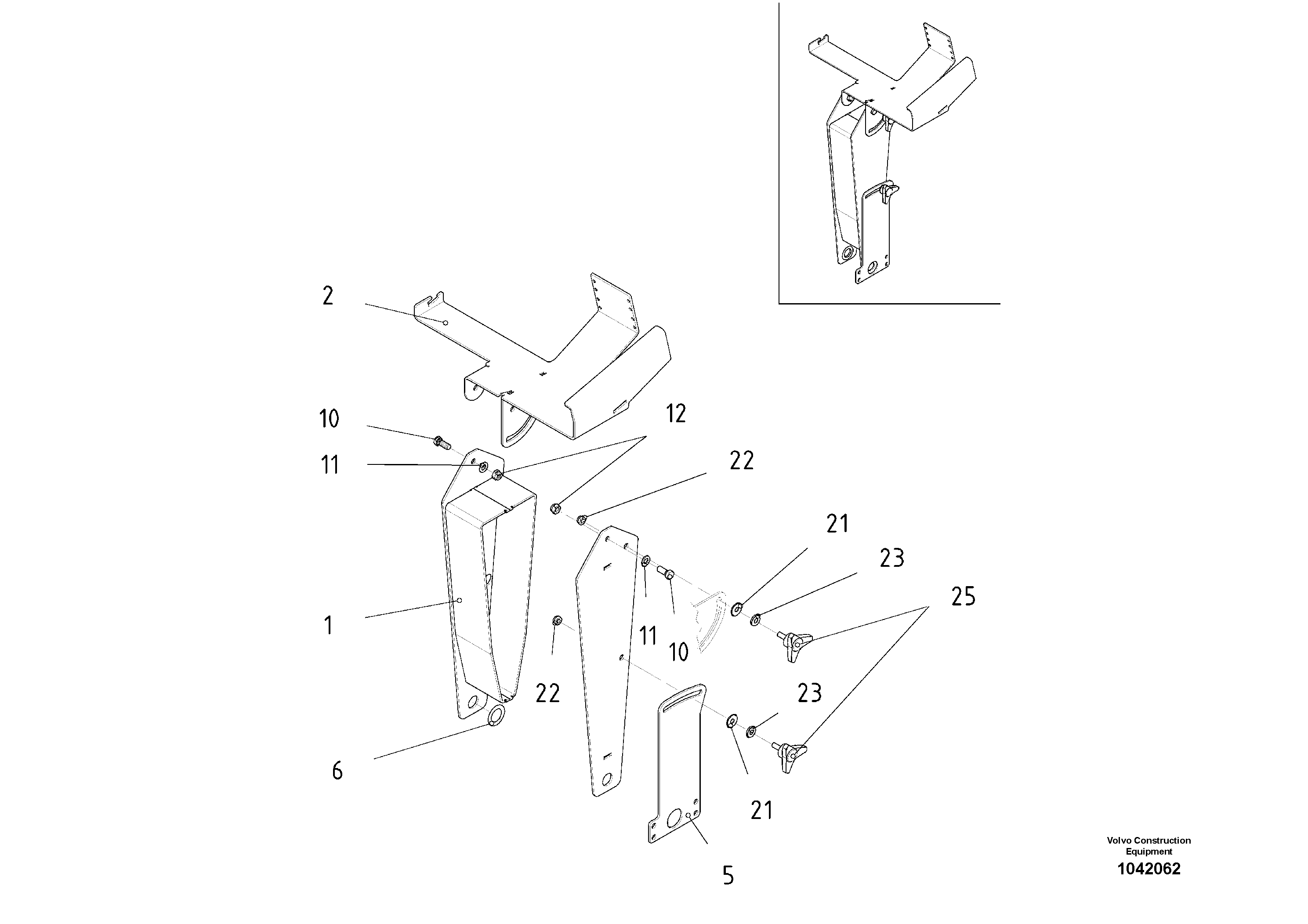 Схема запчастей Volvo ABG2820 - 54213 Control Column ABG2820 S/N 20814 -