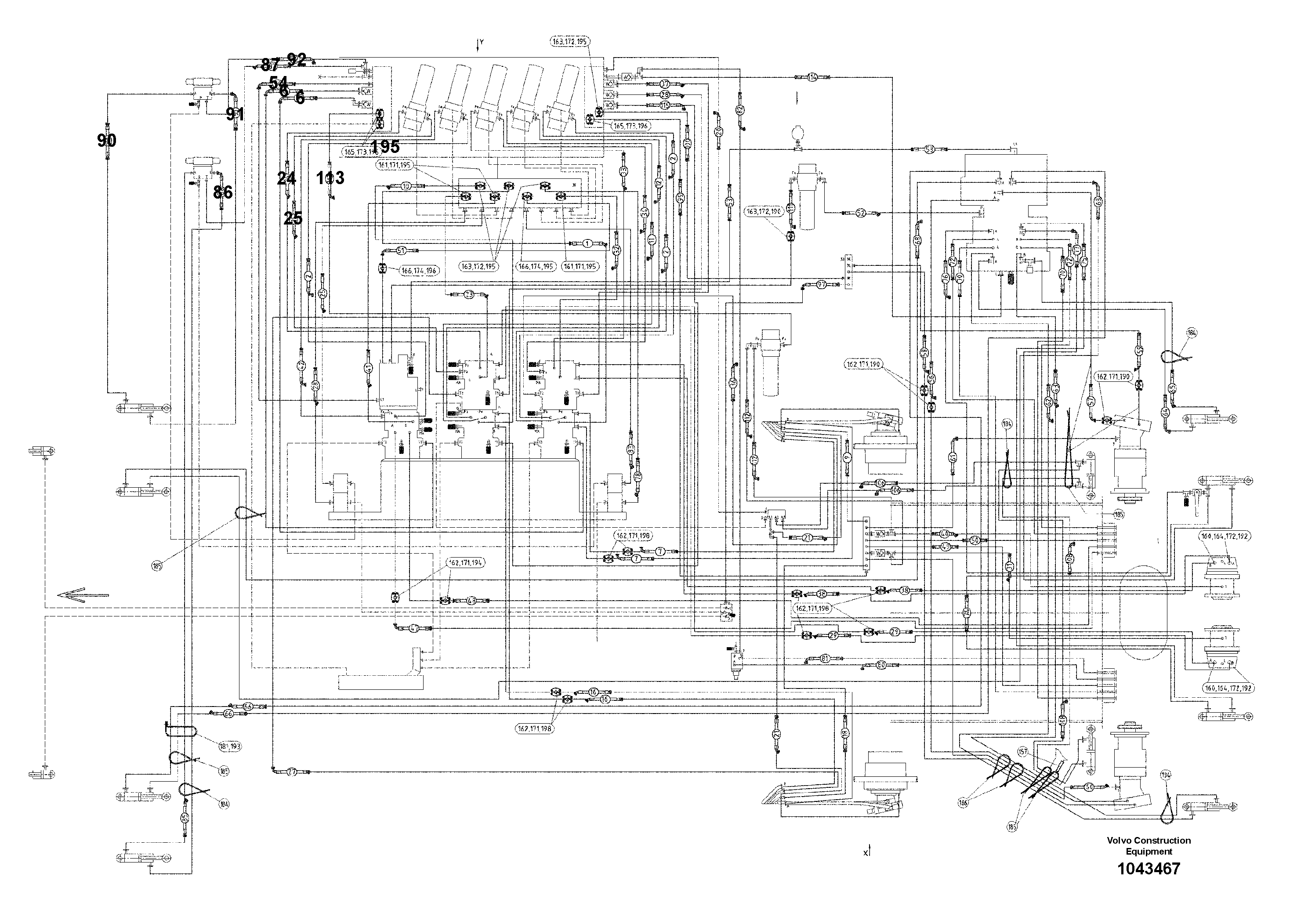 Схема запчастей Volvo ABG2820 - 57017 2/2 Directional Seat Valve ABG2820 S/N 20814 -