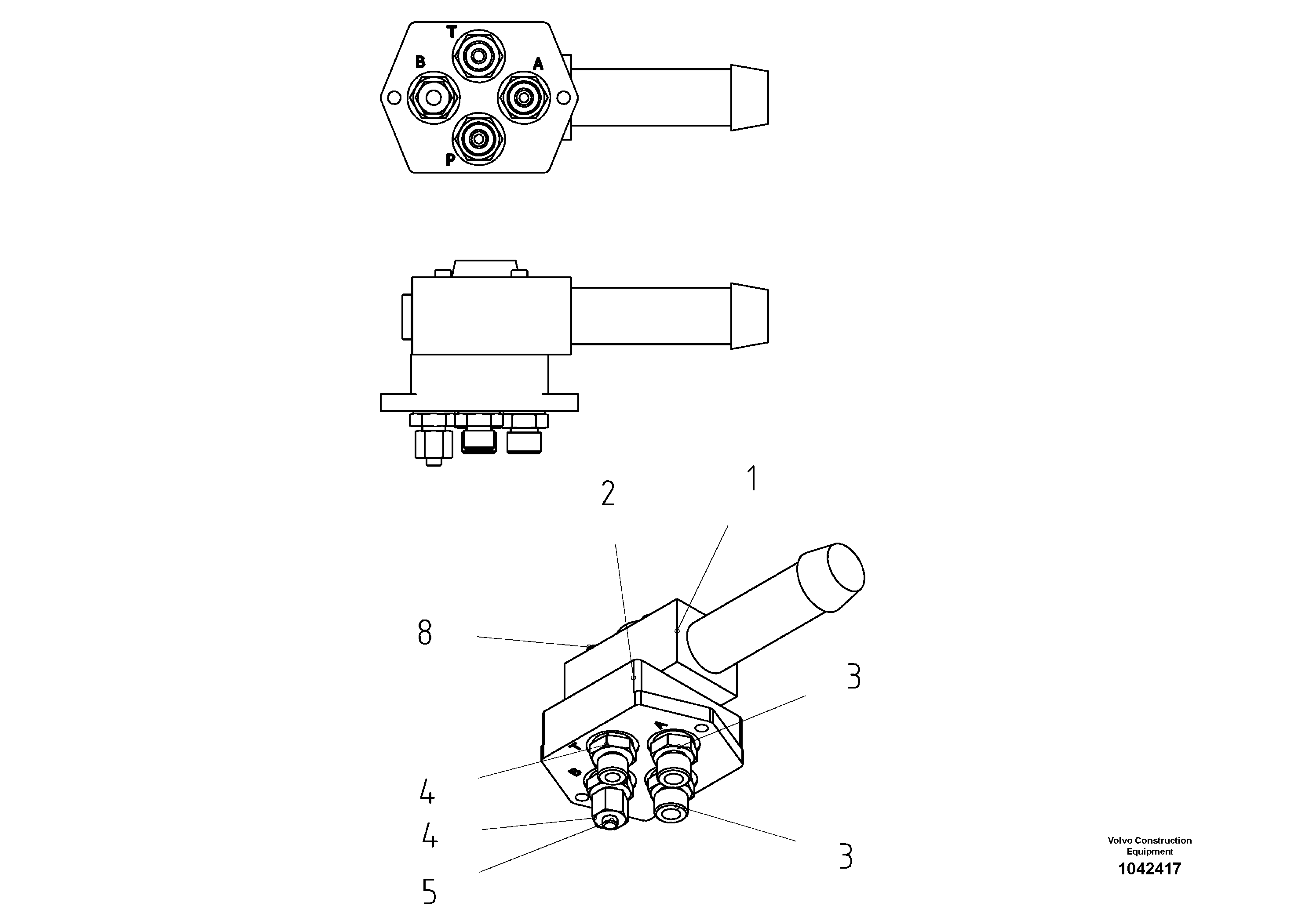 Схема запчастей Volvo ABG5820 - 54961 Pressure Reducing Valve ABG5820 S/N 20975 -