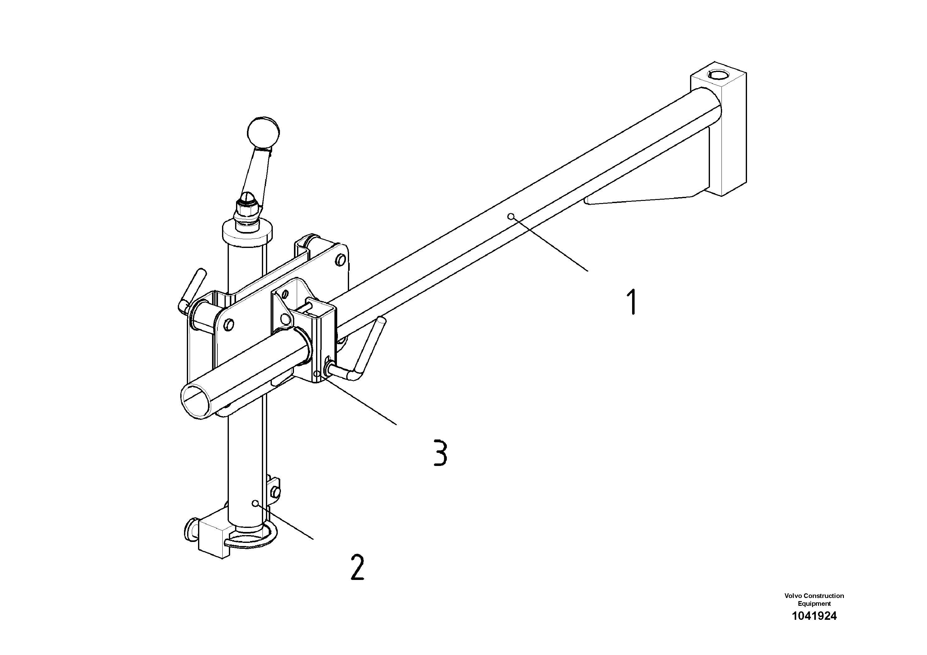 Схема запчастей Volvo ABG5820 - 52934 Holder kit Grade Sensor ABG5820 S/N 20975 -