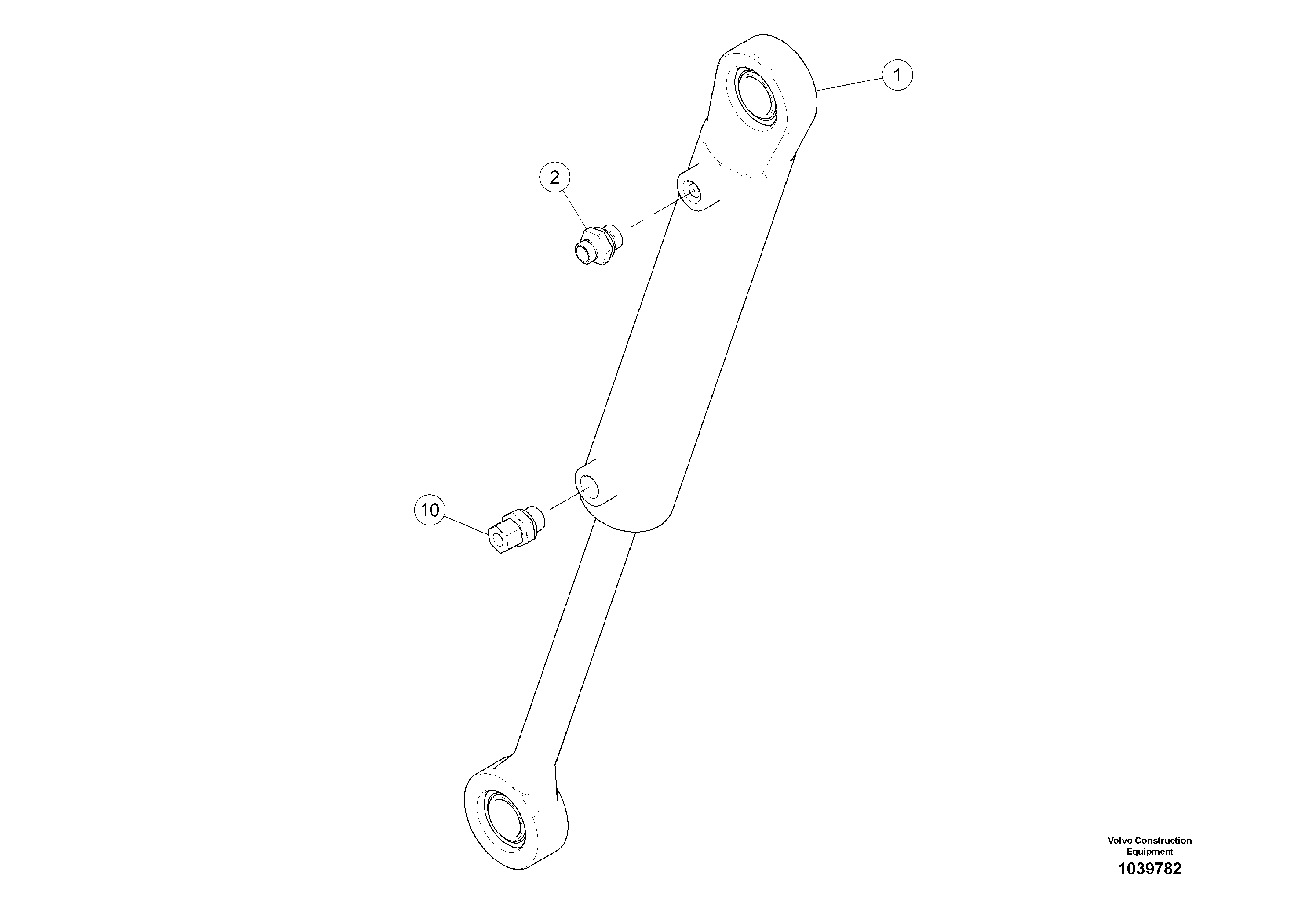 Схема запчастей Volvo ABG5820 - 53116 Hopper Cylinder ABG5820 S/N 20975 -
