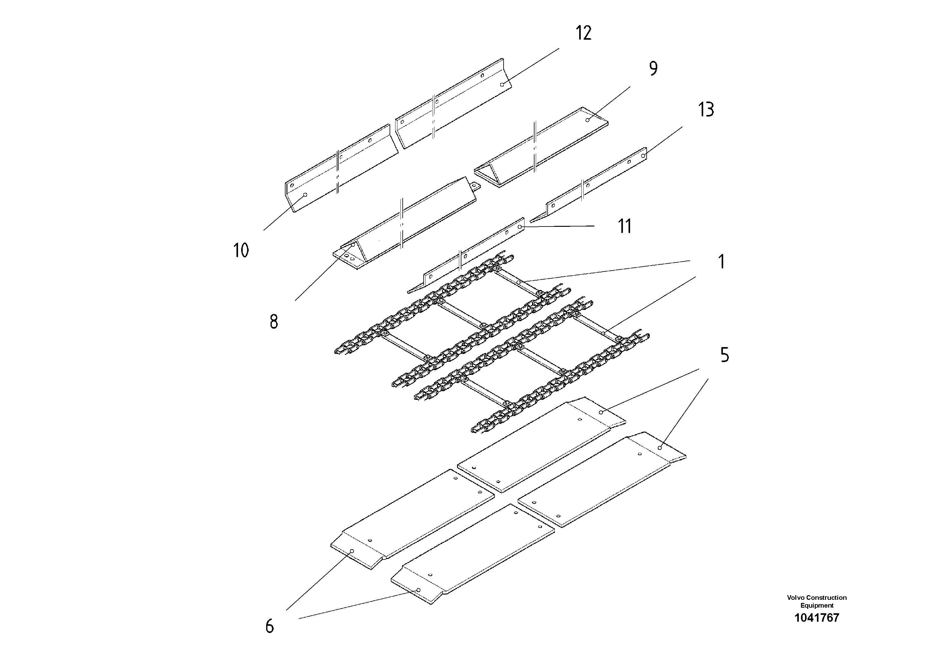 Схема запчастей Volvo ABG5820 - 53122 Wear Parts Kit conveyor ABG5820 S/N 20975 -