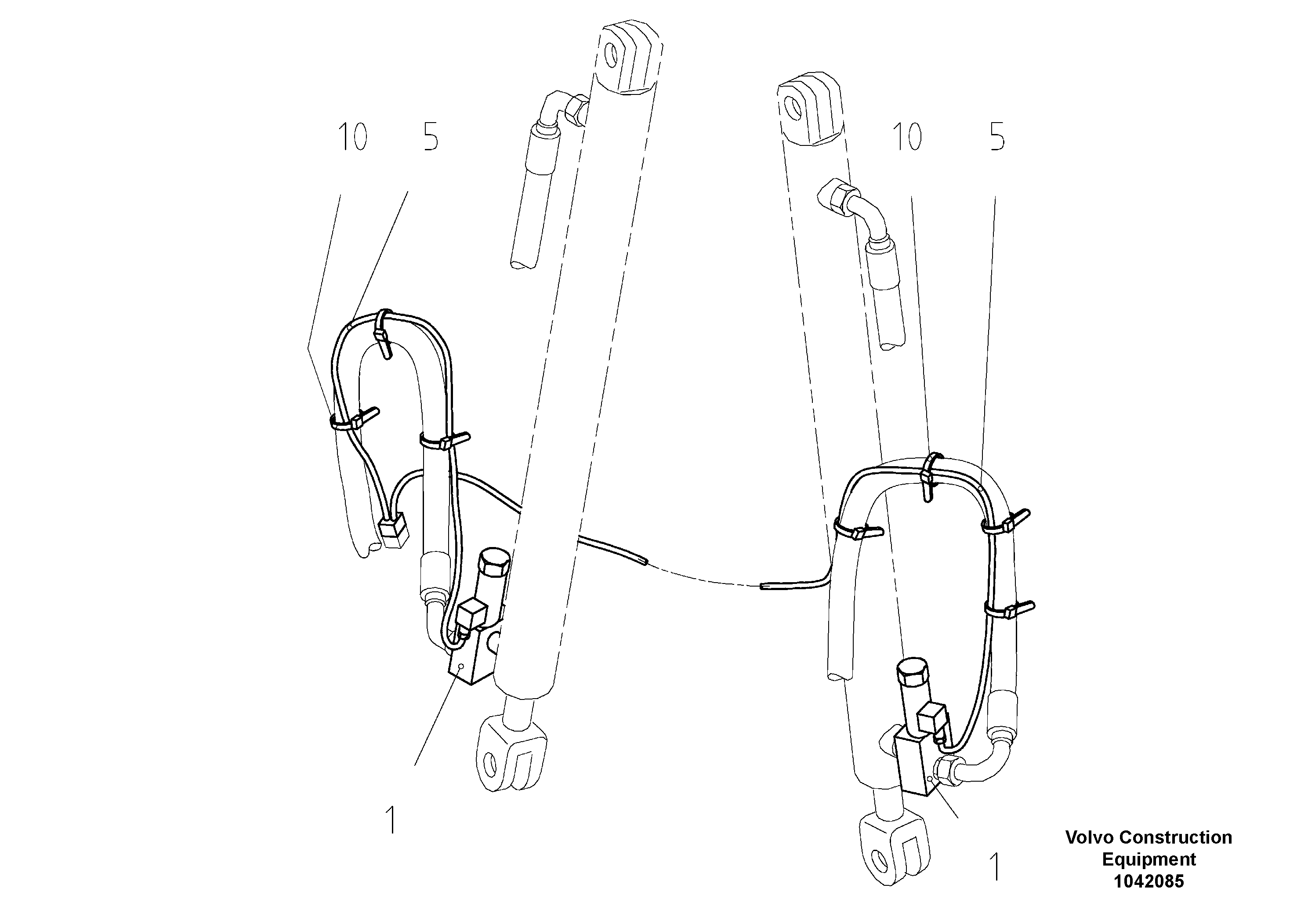Схема запчастей Volvo ABG6820 - 48193 Hopper Wing Lock ABG6820 S/N 20836 -