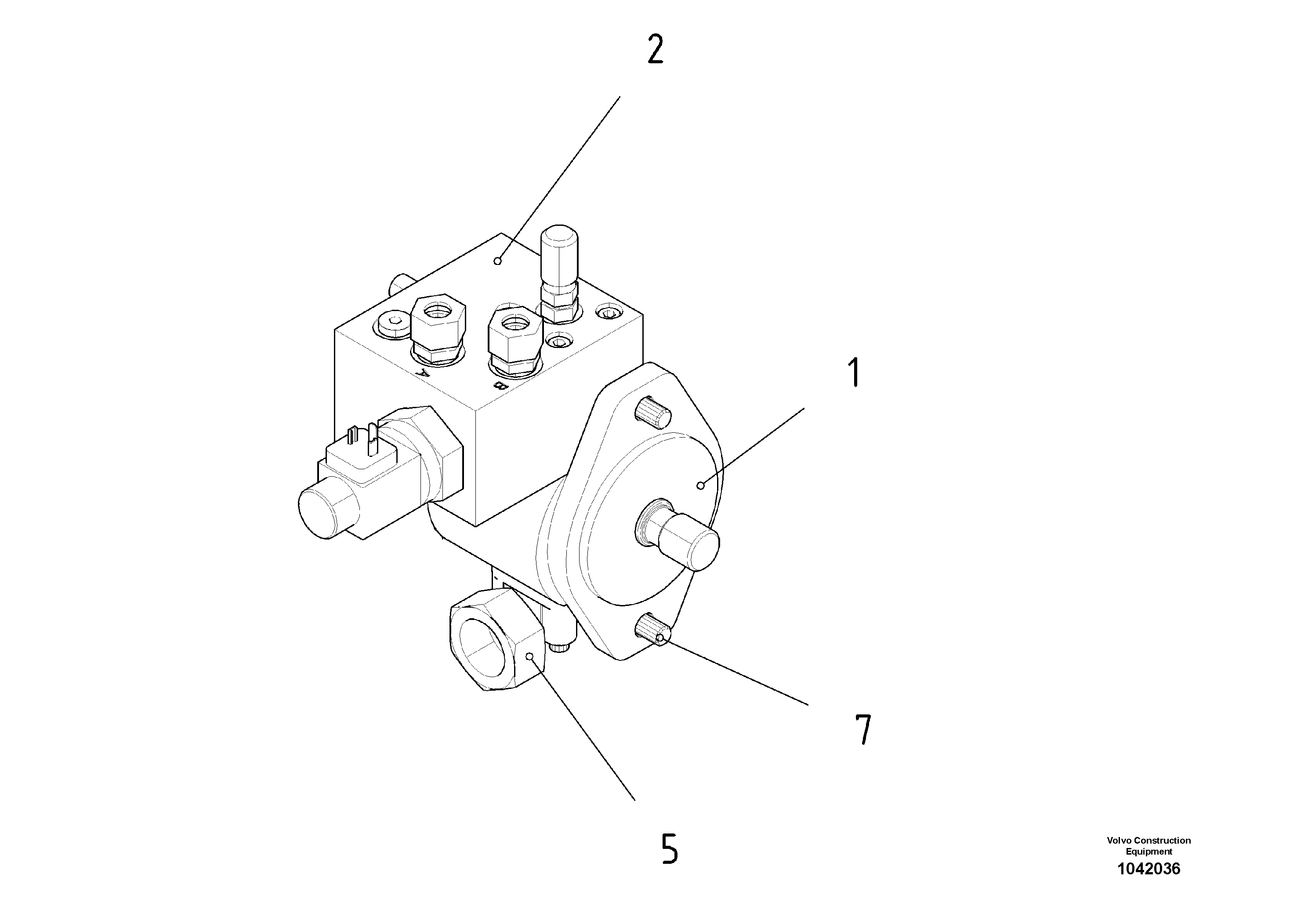 Схема запчастей Volvo ABG6820 - 55313 Tamper Pump ABG6820 S/N 20836 -