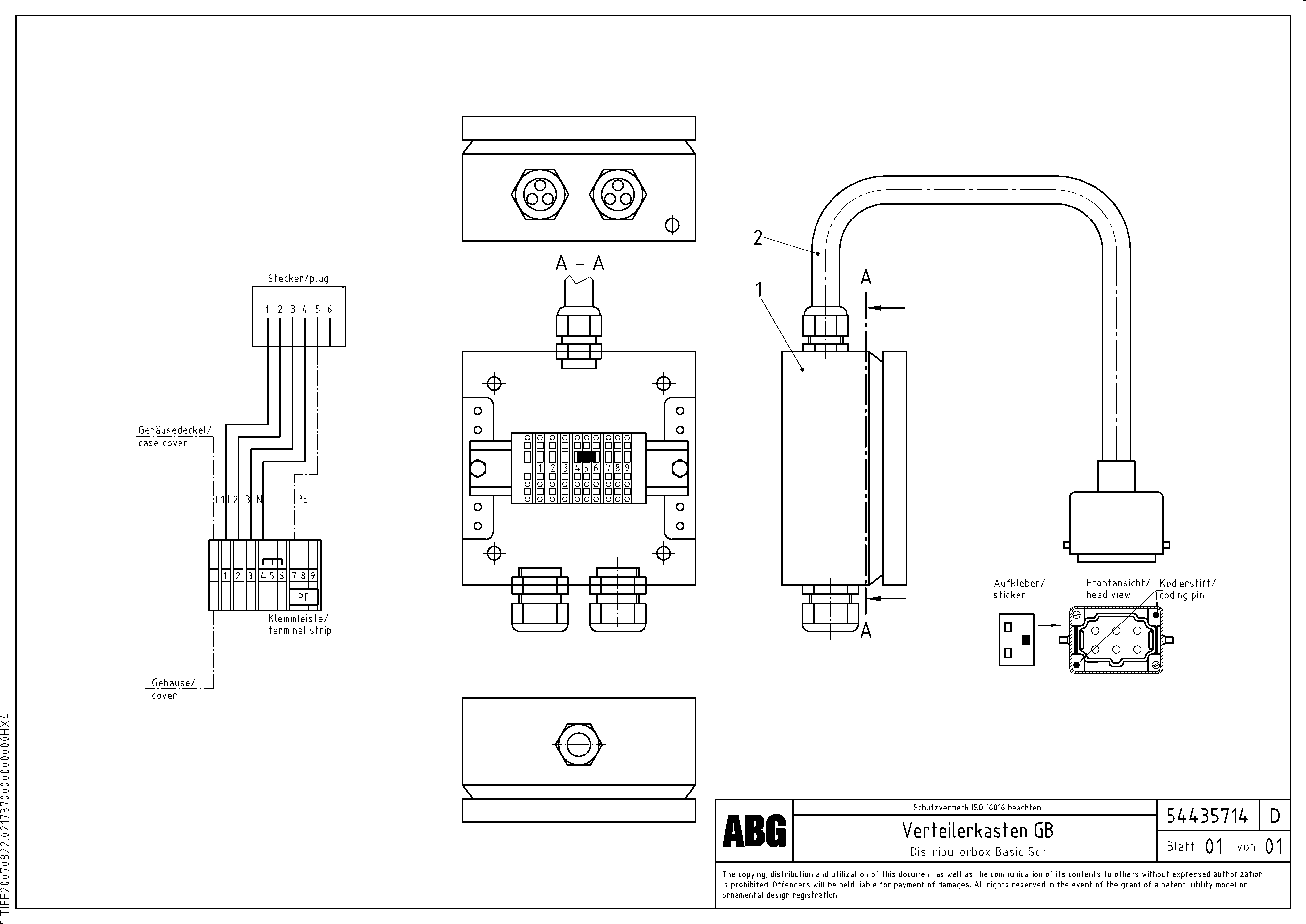 Схема запчастей Volvo ABG6820 - 84250 Distributorbox for basic screed VDT-V 78 ETC ATT. SCREED 2,5 - 9,0 M ABG6820, ABG7820/ABG7820B