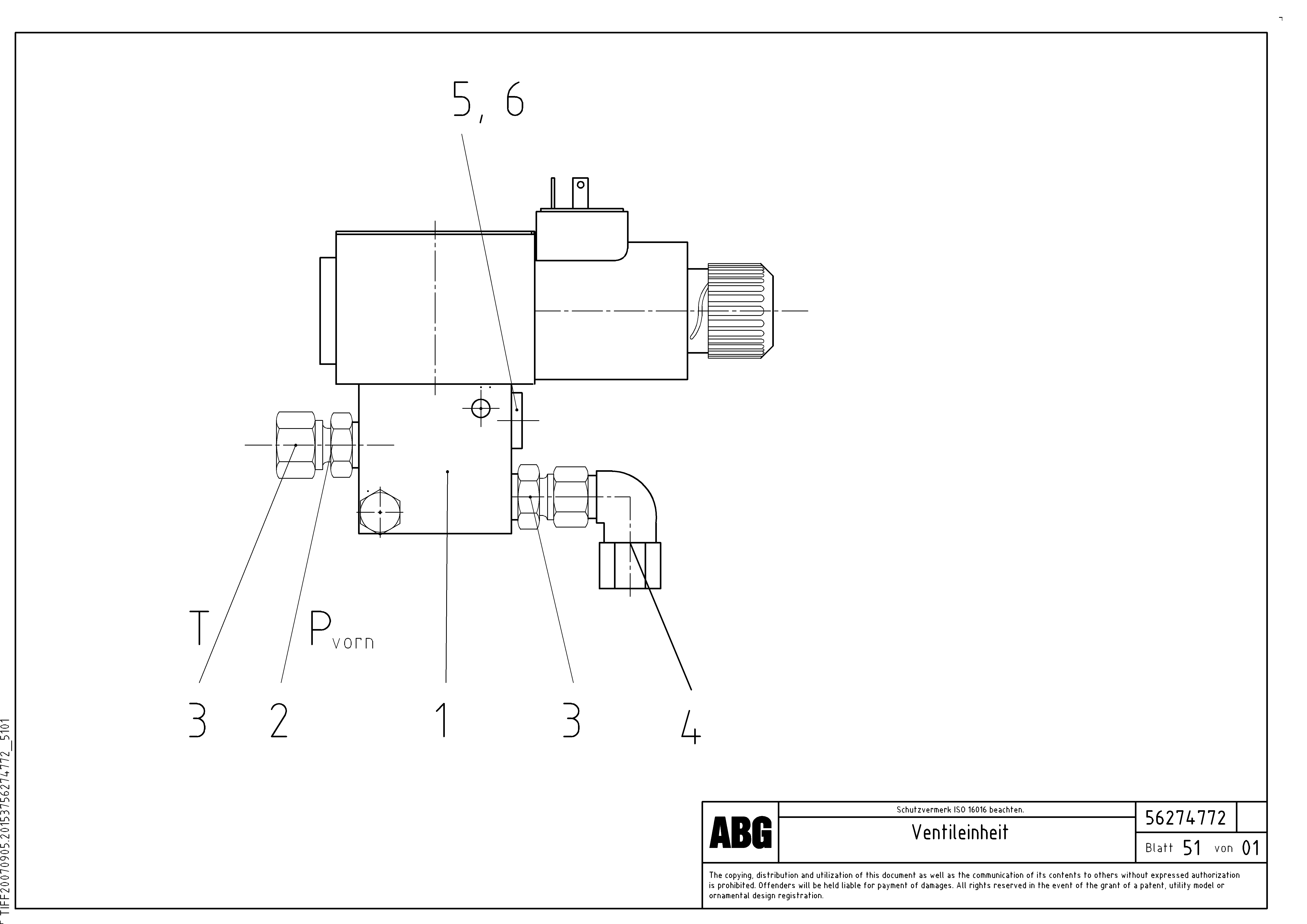 Схема запчастей Volvo ABG6820 - 73758 Valve block for hydraulic crown adjustment VB 88 ETC ATT. SCREED 3,0 - 10,0M ABG6820, ABG7820/ABG7820B