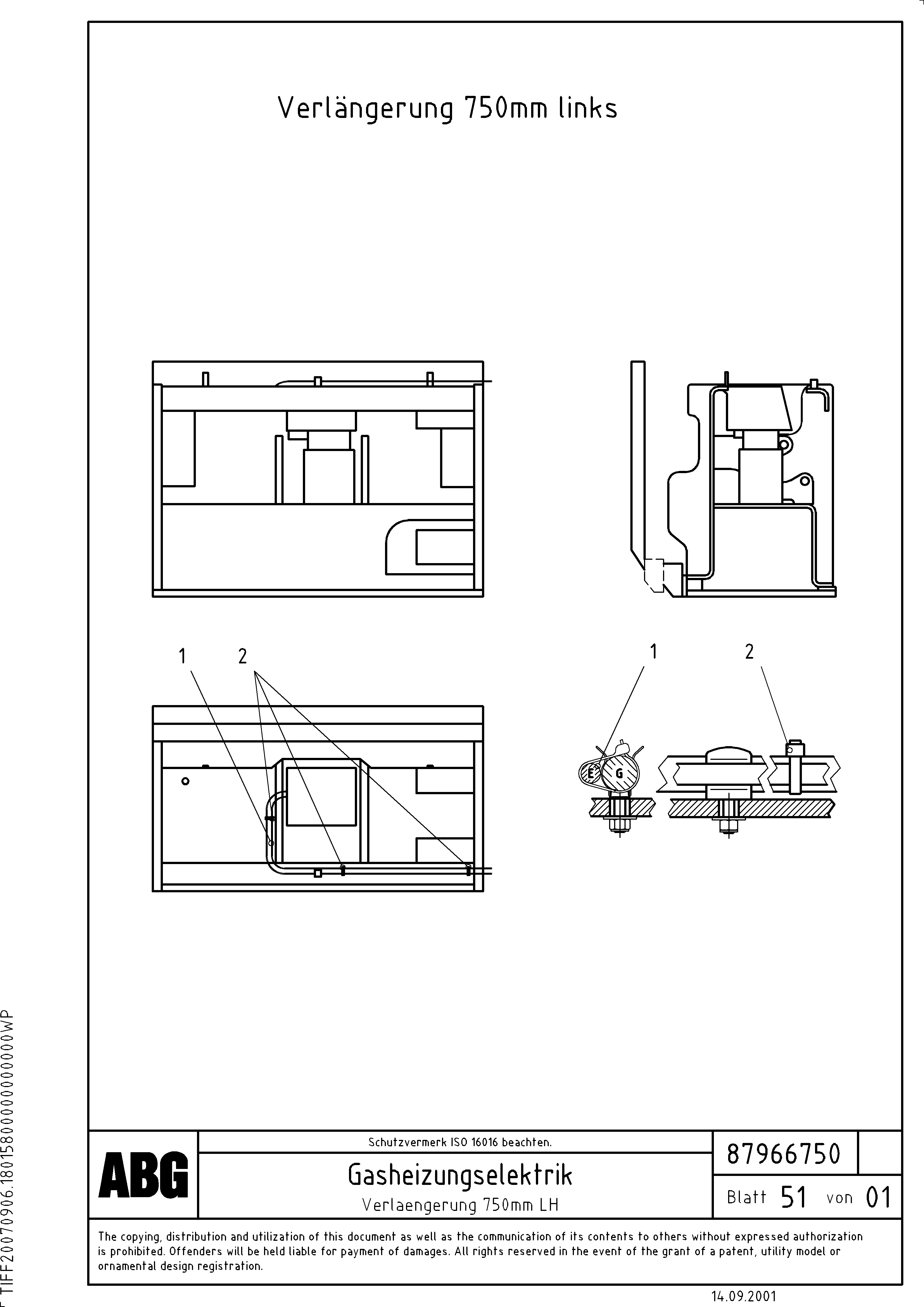 Схема запчастей Volvo ABG6820 - 70057 Gas heating for extension VDT-V 78 GTC ATT. SCREEDS 2,5 - 9,0M ABG6820,ABG7820,ABG7820B