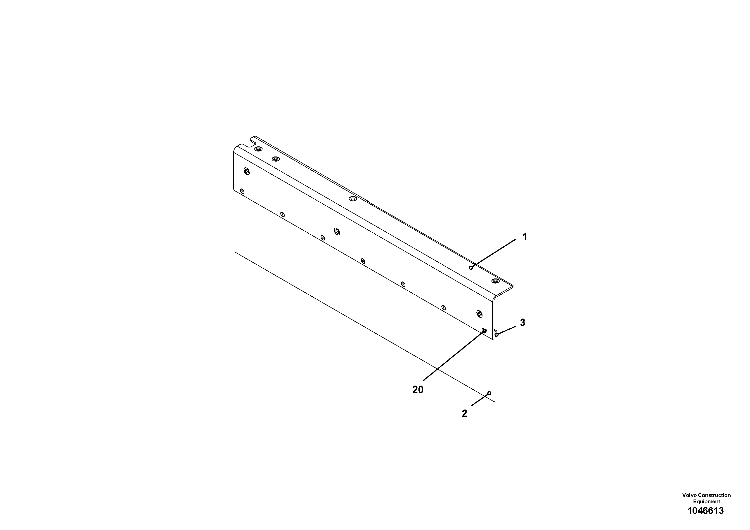 Схема запчастей Volvo ABG6820 - 69288 Screed cover for extandable screed VB-T 78 ETC ATT. SCREEDS 2,5 - 8,0M ABG6820