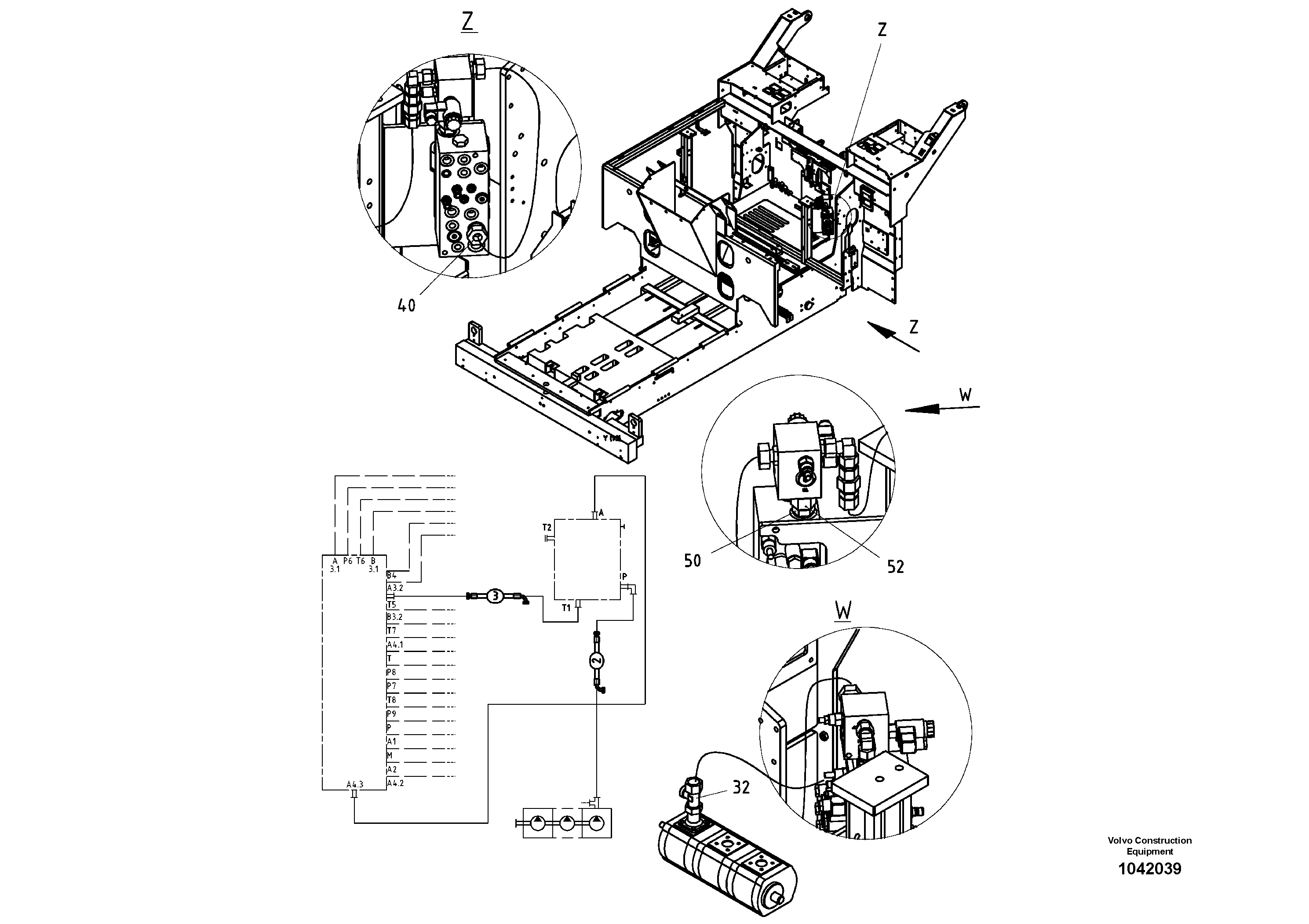 Схема запчастей Volvo ABG6820 - 55335 Screed assist ABG6820 S/N 20836 -