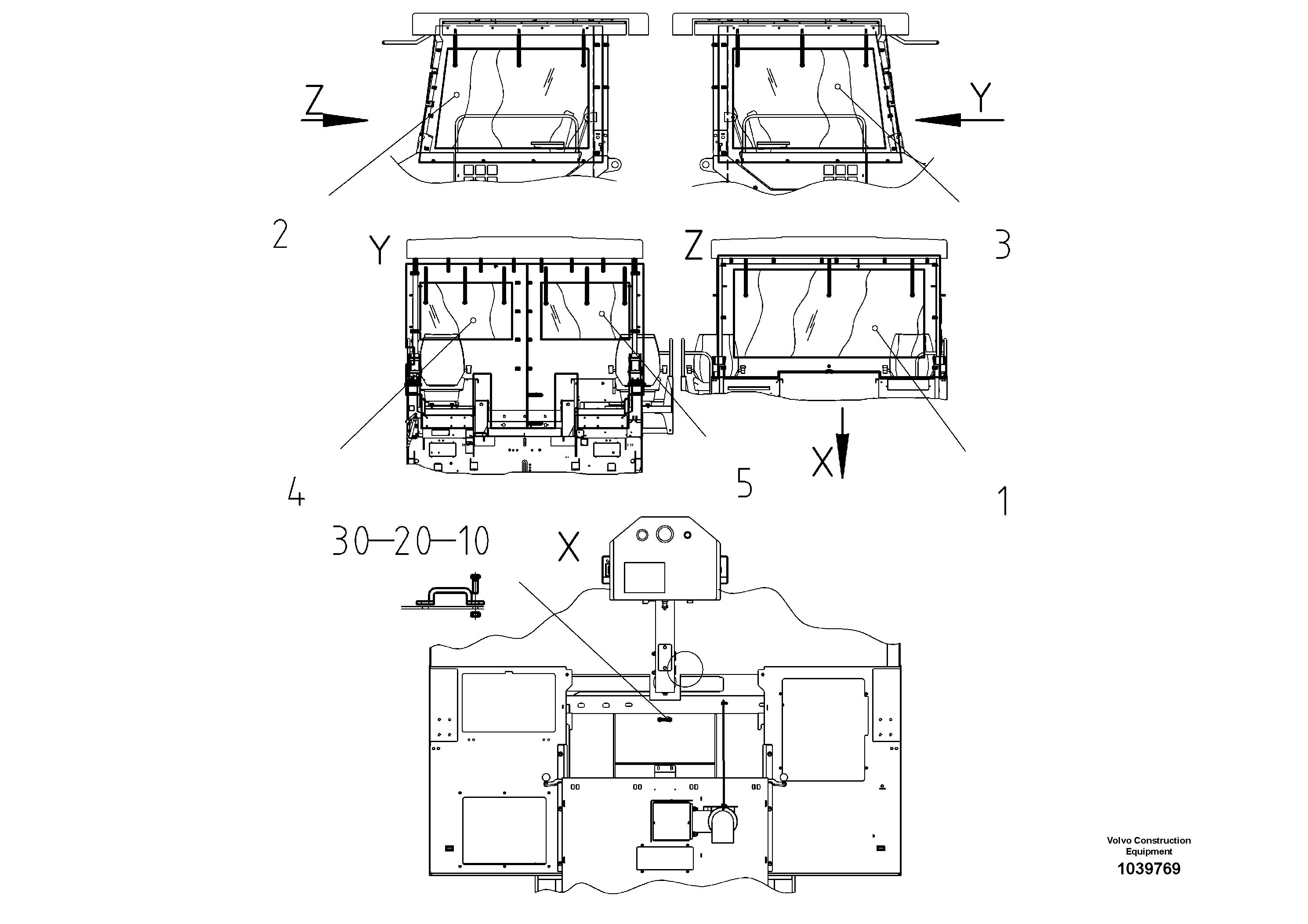 Схема запчастей Volvo ABG7820 - 69162 Tarpaulin For Sides ABG7820/ABG7820B ABG7820 S/N 21064-23058 ABG7820B S/N 23059 -