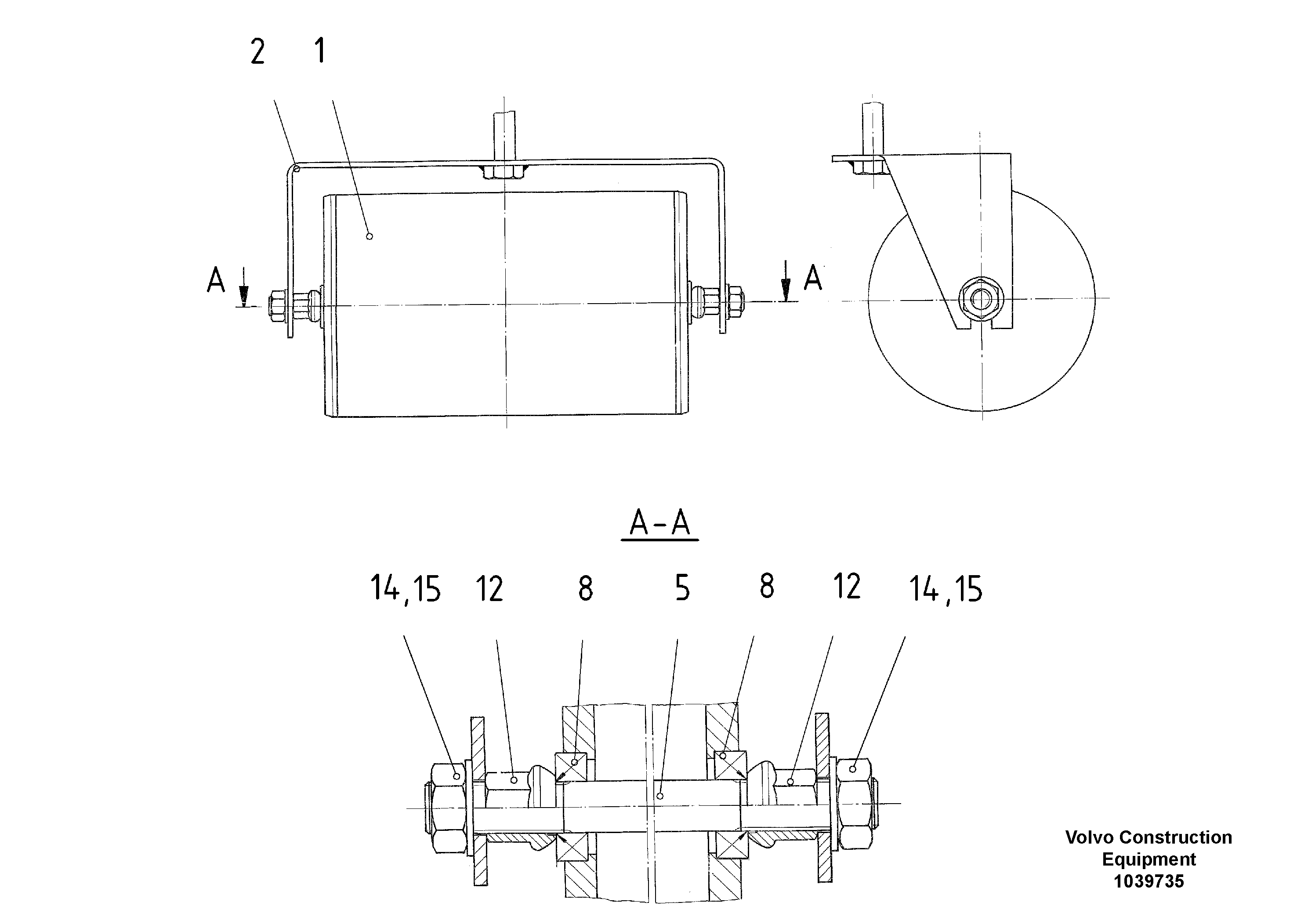 Схема запчастей Volvo ABG7820 - 45592 Track Roller ABG7820/ABG7820B ABG7820 S/N 21064-23058 ABG7820B S/N 23059 -