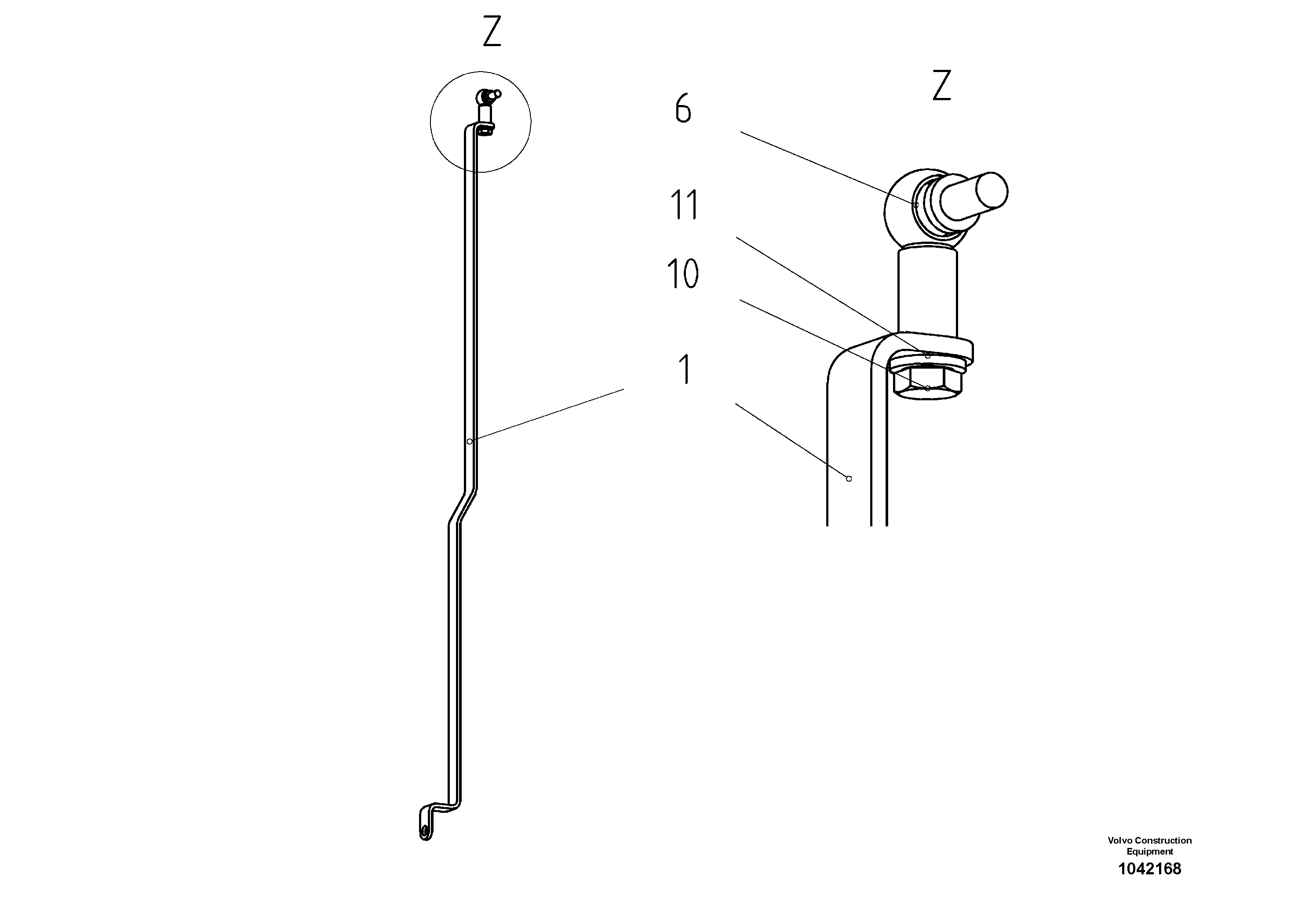Схема запчастей Volvo ABG7820 - 50473 Indicator Arm ABG7820/ABG7820B ABG7820 S/N 21064-23058 ABG7820B S/N 23059 -
