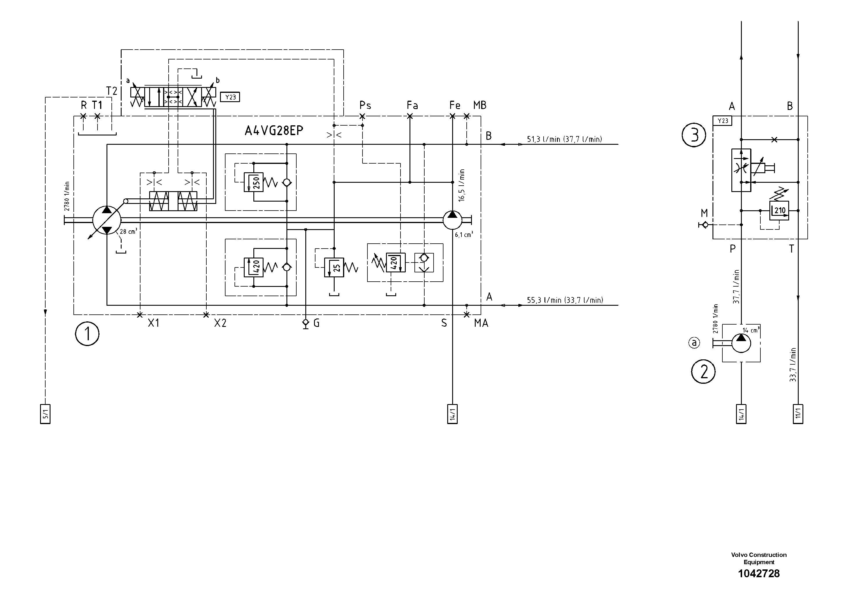 Схема запчастей Volvo ABG7820 - 43179 Diagram ABG7820/ABG7820B ABG7820 S/N 21064-23058 ABG7820B S/N 23059 -