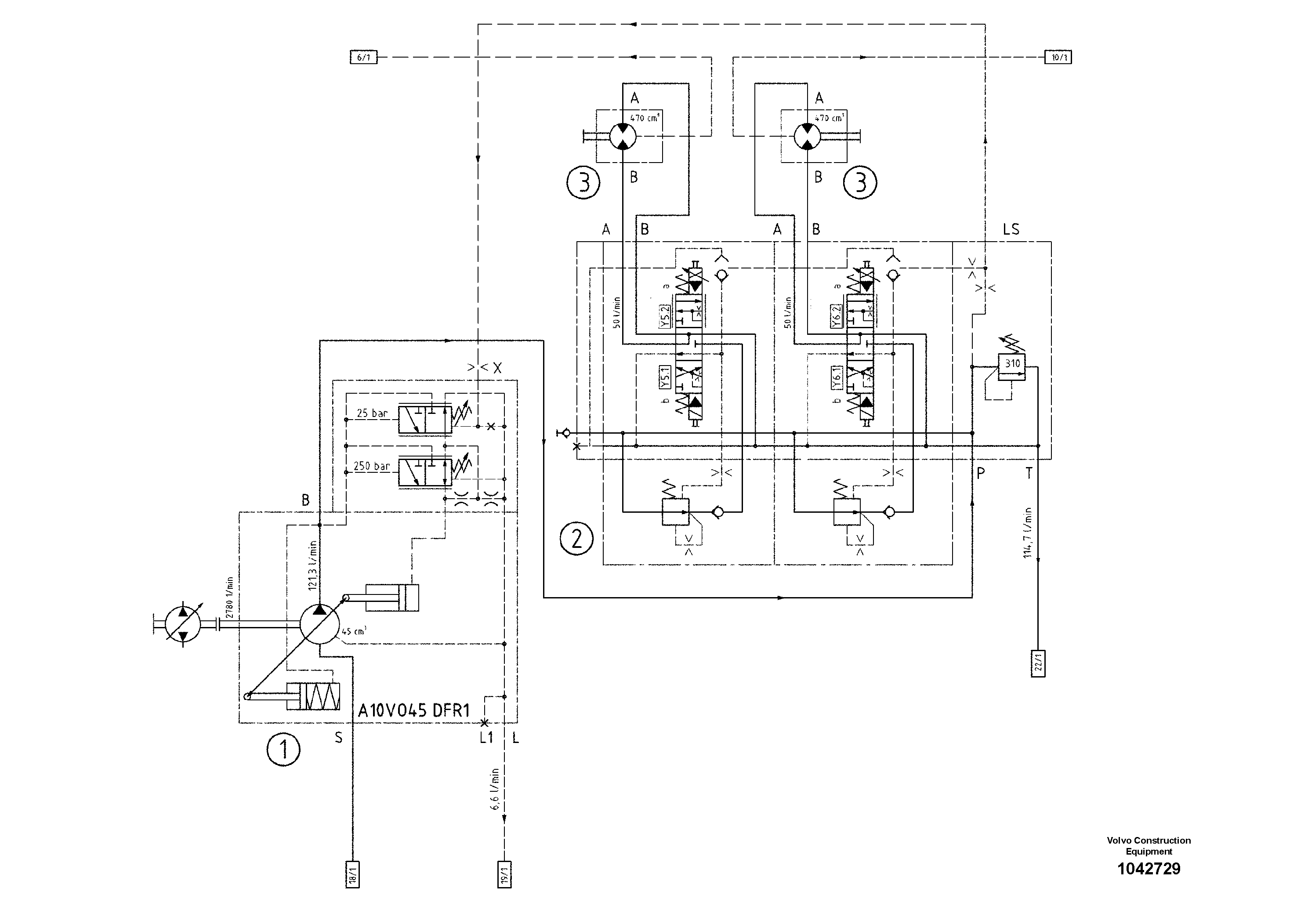 Схема запчастей Volvo ABG7820 - 43180 Diagram ABG7820/ABG7820B ABG7820 S/N 21064-23058 ABG7820B S/N 23059 -