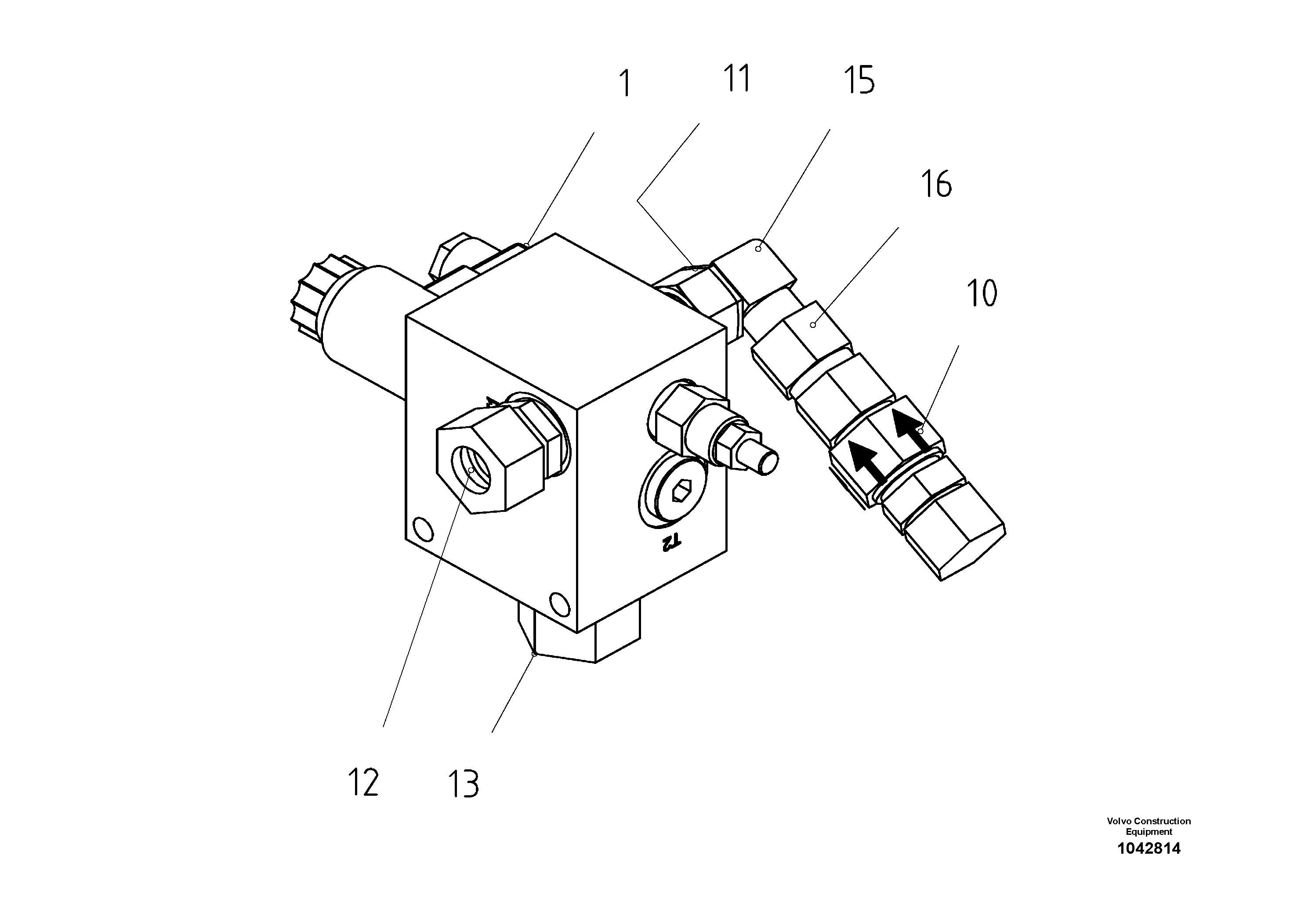 Схема запчастей Volvo ABG7820 - 43380 Pre-assembling Block ABG7820/ABG7820B ABG7820 S/N 21064-23058 ABG7820B S/N 23059 -