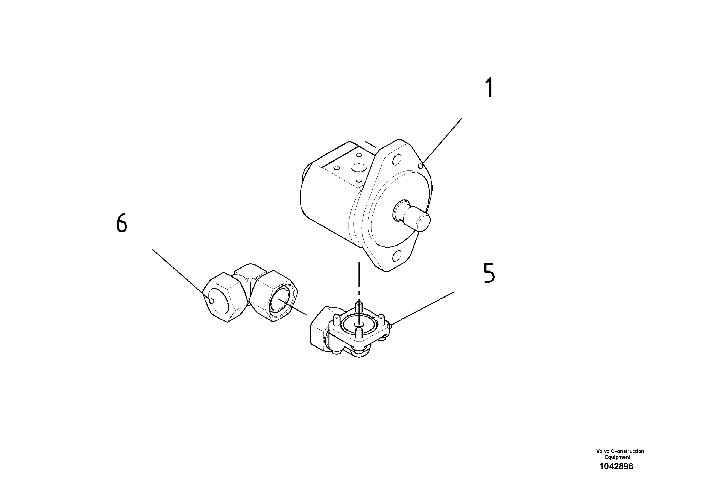 Схема запчастей Volvo ABG7820 - 45016 Tamper Pump ABG7820/ABG7820B ABG7820 S/N 21064-23058 ABG7820B S/N 23059 -
