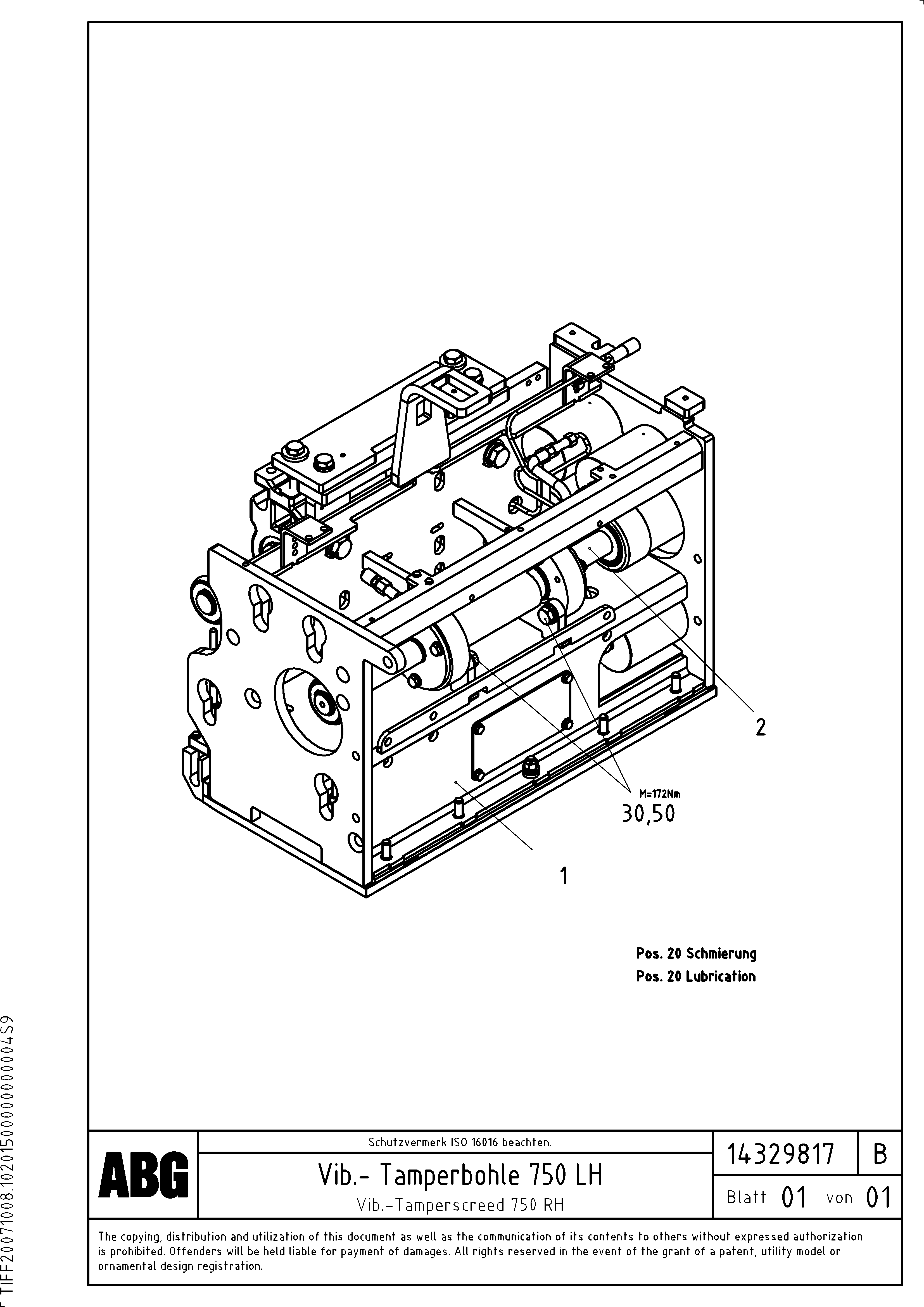 Схема запчастей Volvo ABG7820 - 78922 Vib.-tamperscreed for extension VB 88 ETC ATT. SCREED 3,0 - 10,0M ABG6820, ABG7820/ABG7820B