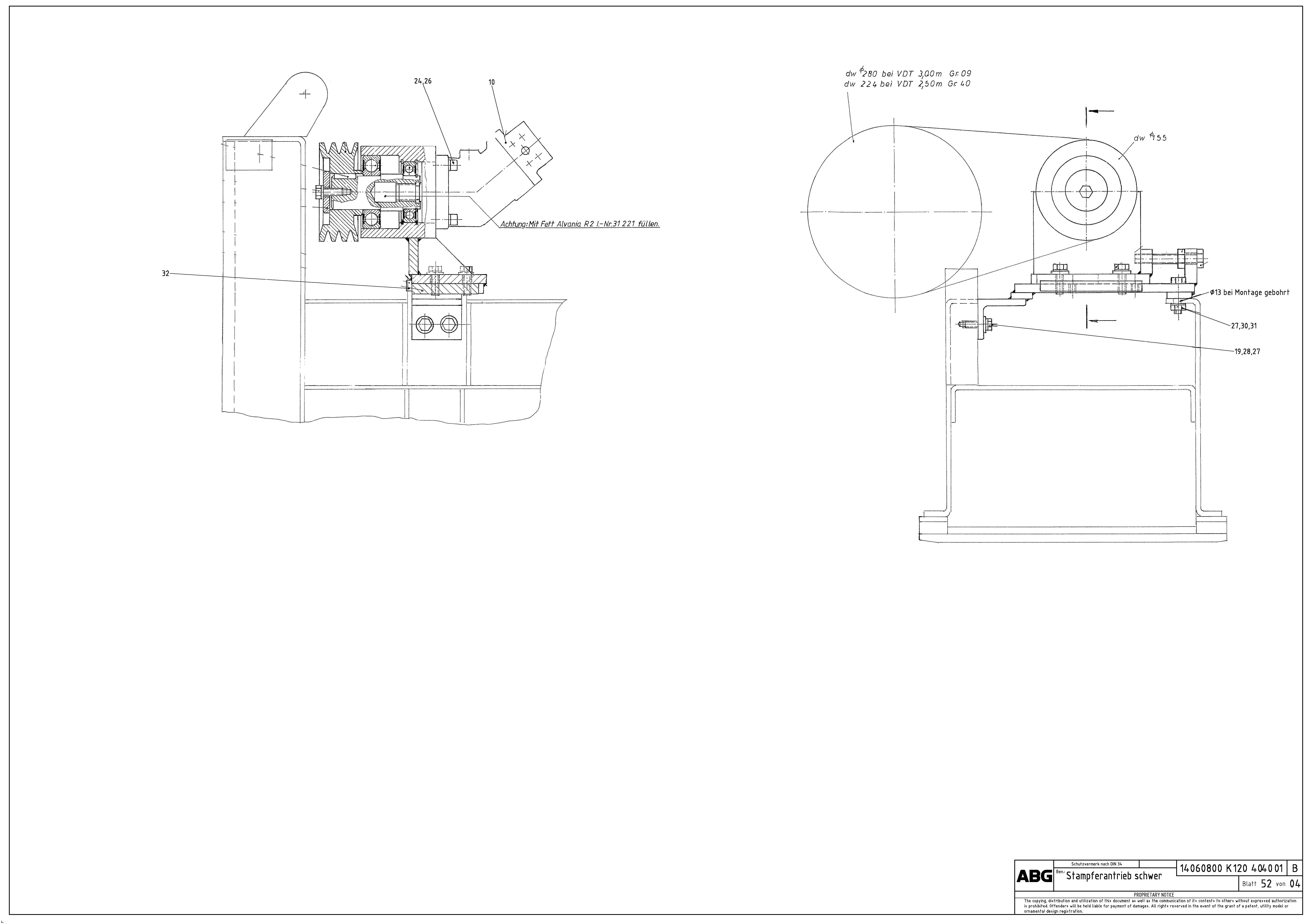 Схема запчастей Volvo ABG7820 - 86955 Tamper drive VDT 121 ATT. SCREED 2,5 - 9,0 M ABG7820/ABG7820B