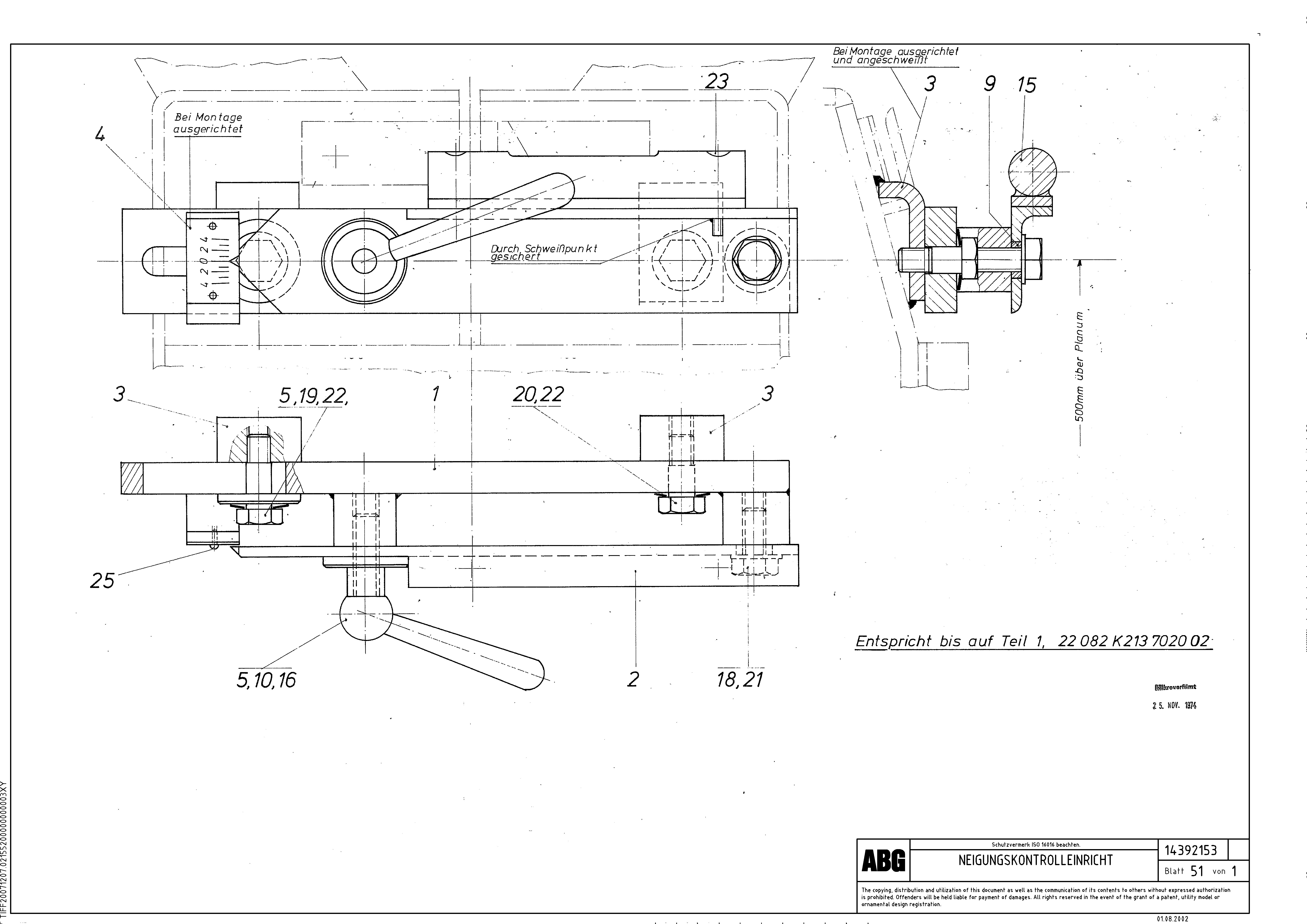 Схема запчастей Volvo ABG7820 - 81931 Slope control unit for screed extension adjustable VDT 121 ATT. SCREED 2,5 - 9,0 M ABG7820/ABG7820B