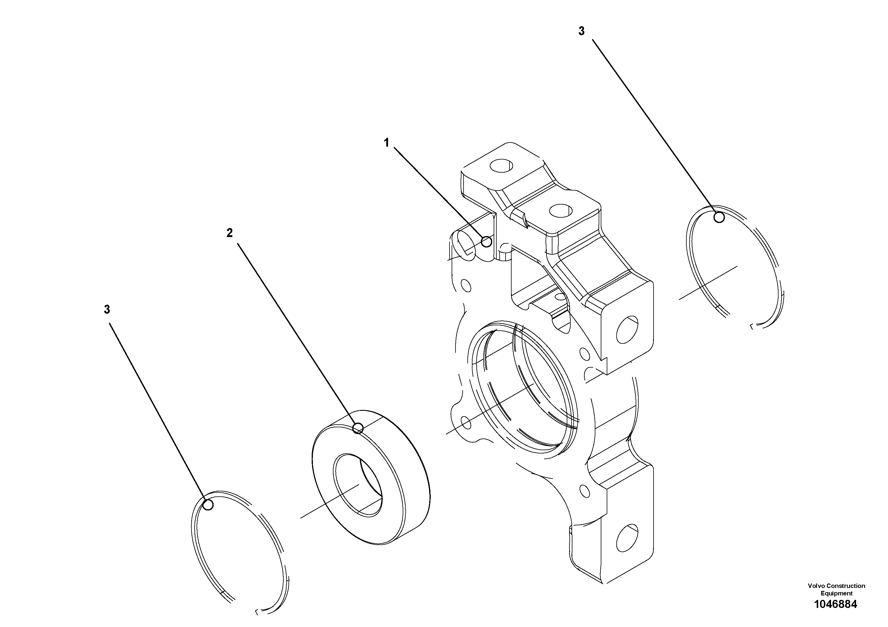 Схема запчастей Volvo ABG7820 - 73590 Adjustable bearing for tamper/extendable screed VB 88 GTC ATT. SCREEDS 3,0 -10,0M ABG6820, ABG7820/ABG7820B