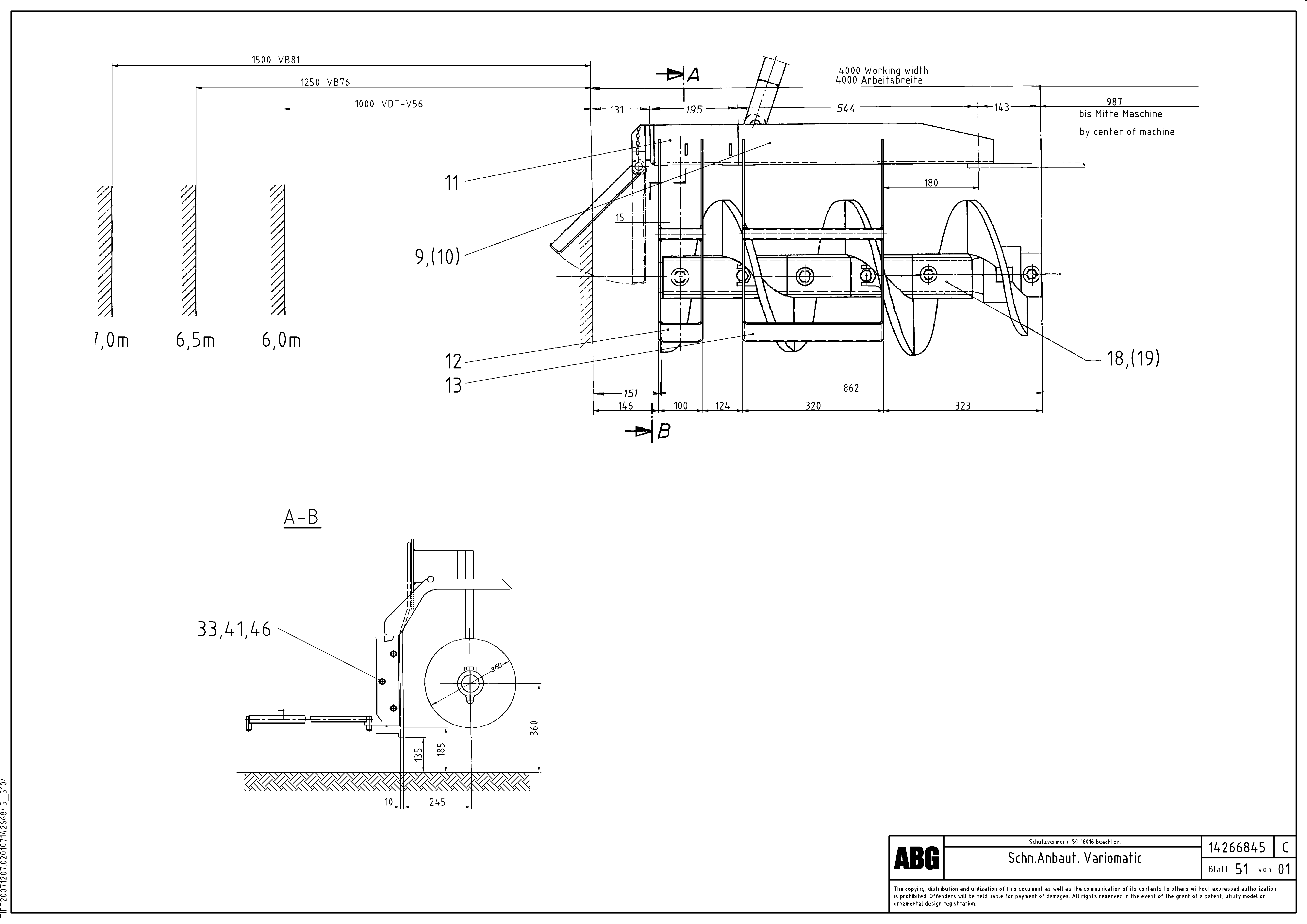 Схема запчастей Volvo ABG7820 - 78608 Auger extensions Variomatic VB 78 GTC ATT. SCREEDS 2,5 - 9,0M ABG5820/6820/7820/7820B
