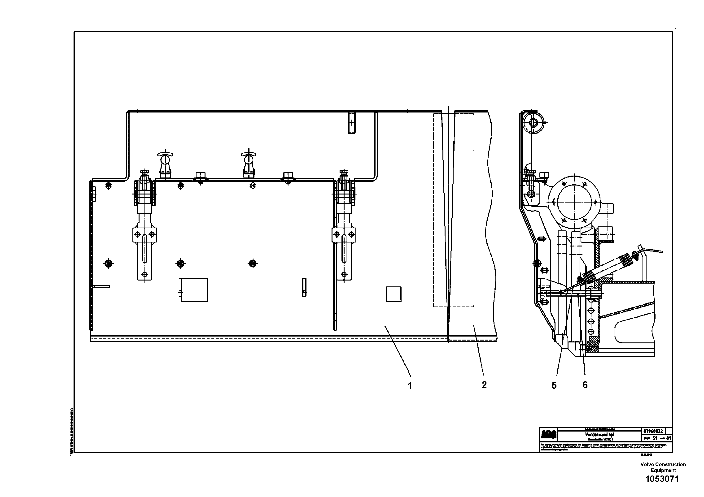 Схема запчастей Volvo ABG7820 - 88234 Deflector for basic screed VDT 121 ATT. SCREED 2,5 - 9,0 M ABG7820/ABG7820B