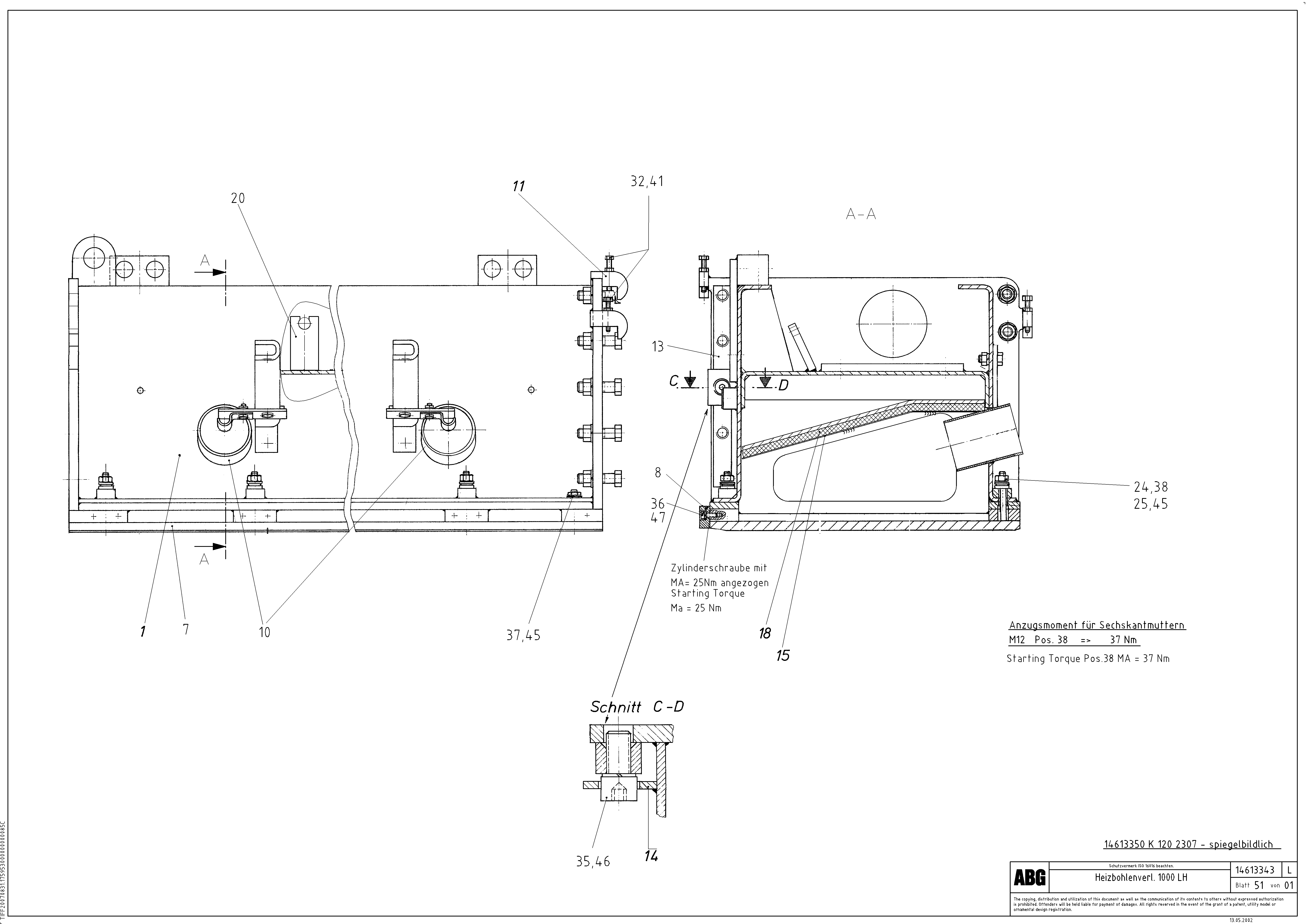 Схема запчастей Volvo ABG7820 - 84449 Screed extension VDT 121 ATT. SCREED 2,5 - 9,0 M ABG7820/ABG7820B