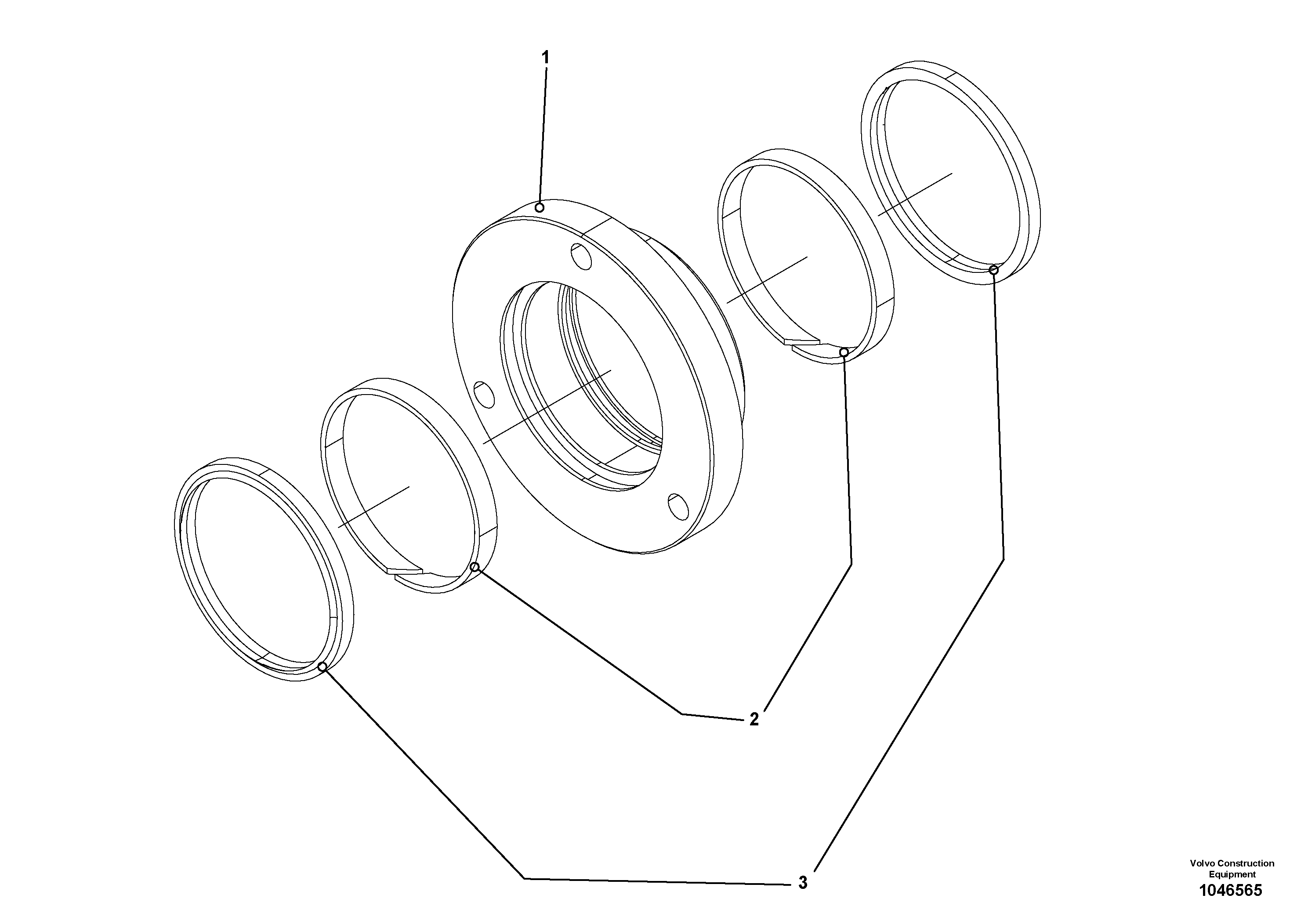Схема запчастей Volvo ABG7820 - 69425 Guide bushing for extandable screed VB 79 ETC ATT. SCREEDS 2,5 - 9,0M ABG7820, ABG7820B