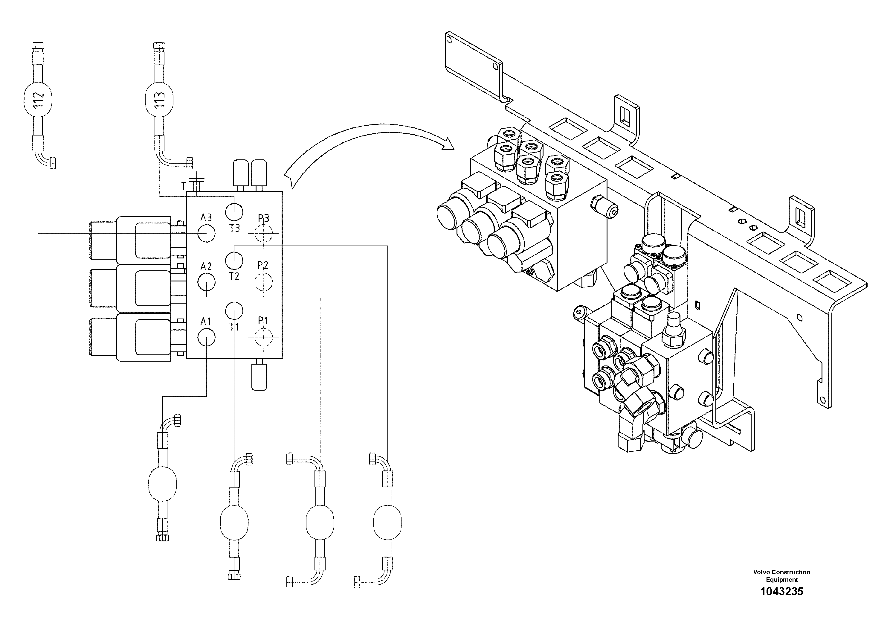 Схема запчастей Volvo ABG7820 - 45293 Conveyor Hoses ABG7820/ABG7820B ABG7820 S/N 21064-23058 ABG7820B S/N 23059 -