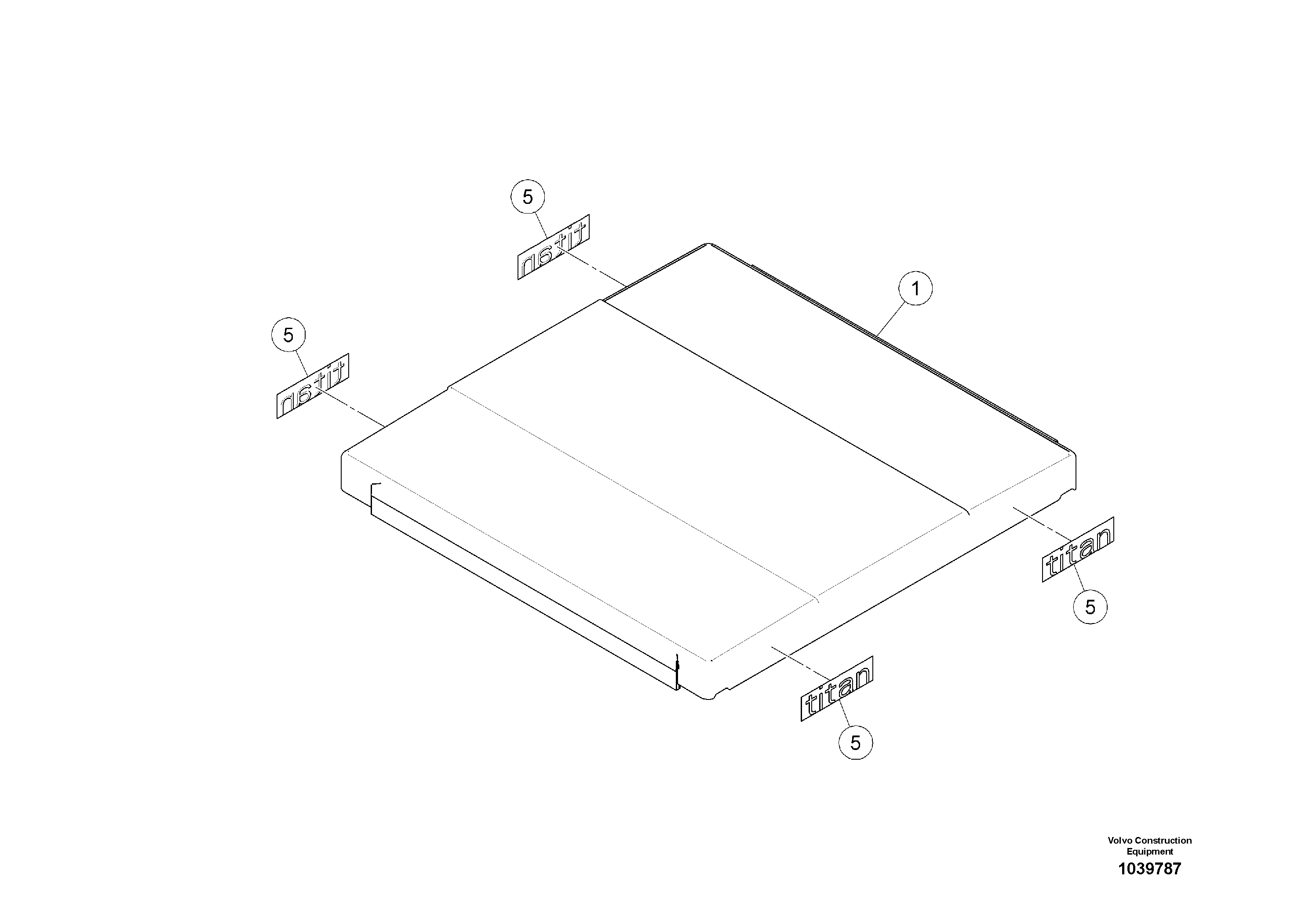 Схема запчастей Volvo ABG8820 - 51880 Inscription Weather Roof ABG8820/ABG8820B ABG8820 S/N 21098-23354 ABG8820B S/N 23355-