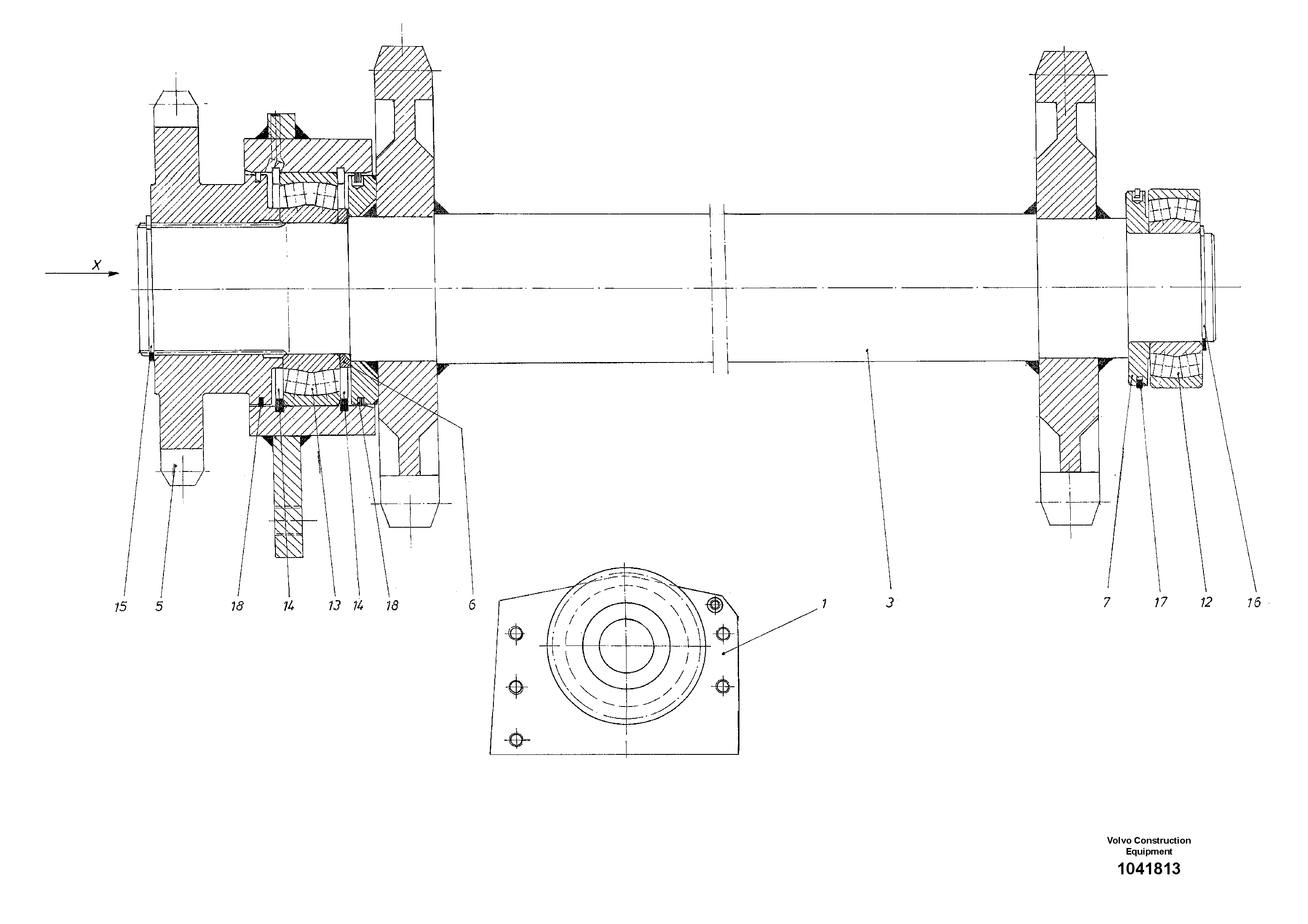 Схема запчастей Volvo ABG8820 - 48205 Conveyor Drive Shaft ABG8820/ABG8820B ABG8820 S/N 21098-23354 ABG8820B S/N 23355-