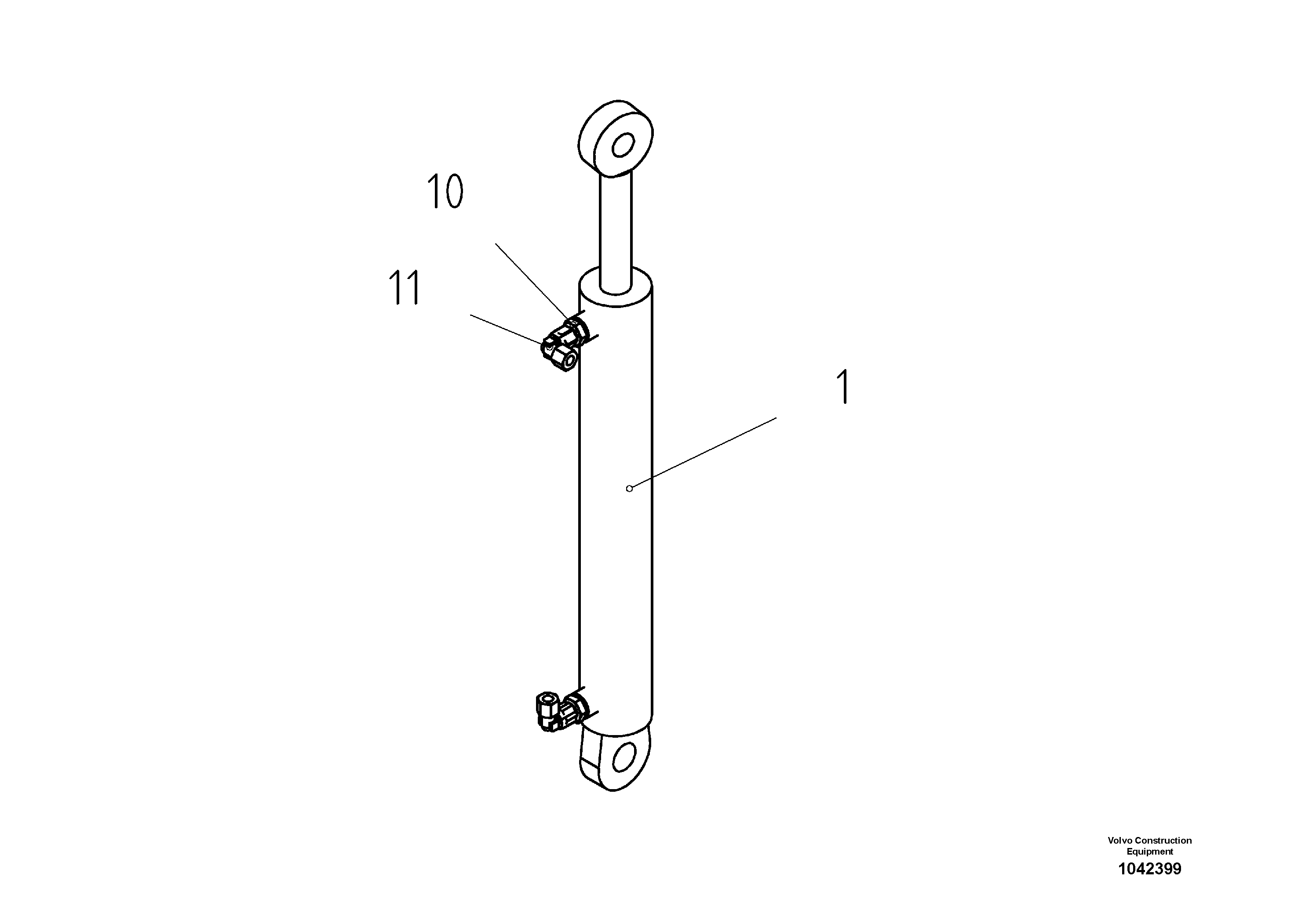 Схема запчастей Volvo ABG8820 - 61480 Levelling Cylinder ABG8820/ABG8820B ABG8820 S/N 21098-23354 ABG8820B S/N 23355-