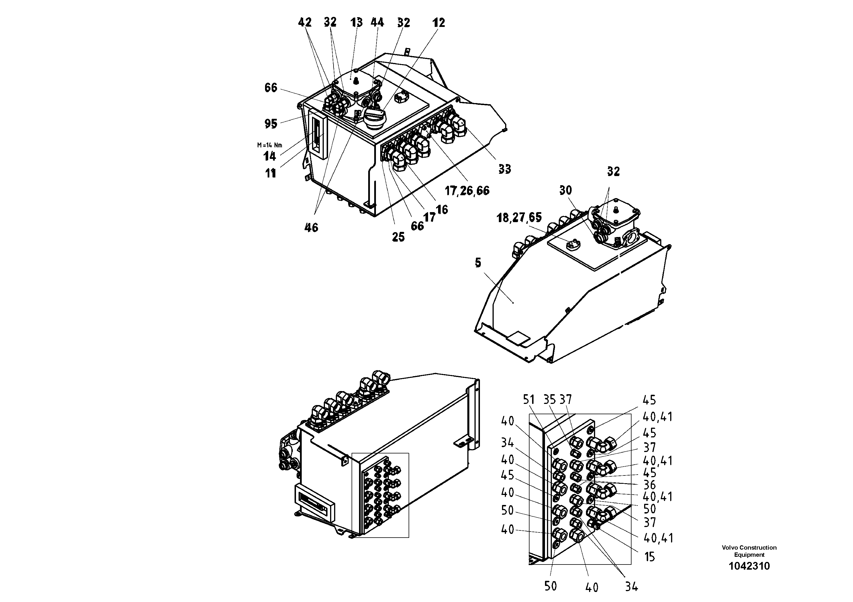 Схема запчастей Volvo ABG8820 - 61477 Oil tank Pre-assembled ABG8820/ABG8820B ABG8820 S/N 21098-23354 ABG8820B S/N 23355-