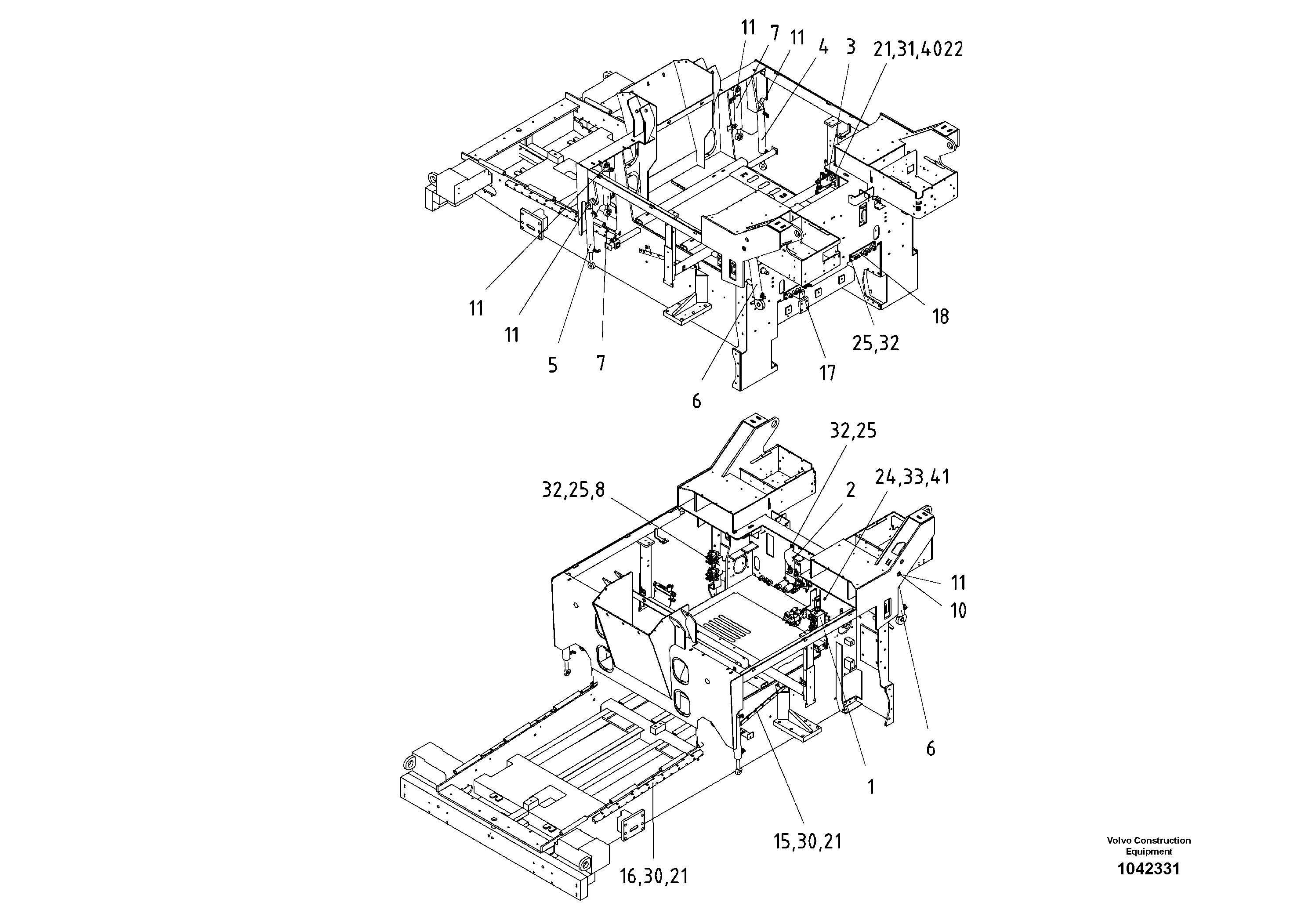 Схема запчастей Volvo ABG8820 - 56622 Valve And Cylinder ABG8820/ABG8820B ABG8820 S/N 21098-23354 ABG8820B S/N 23355-