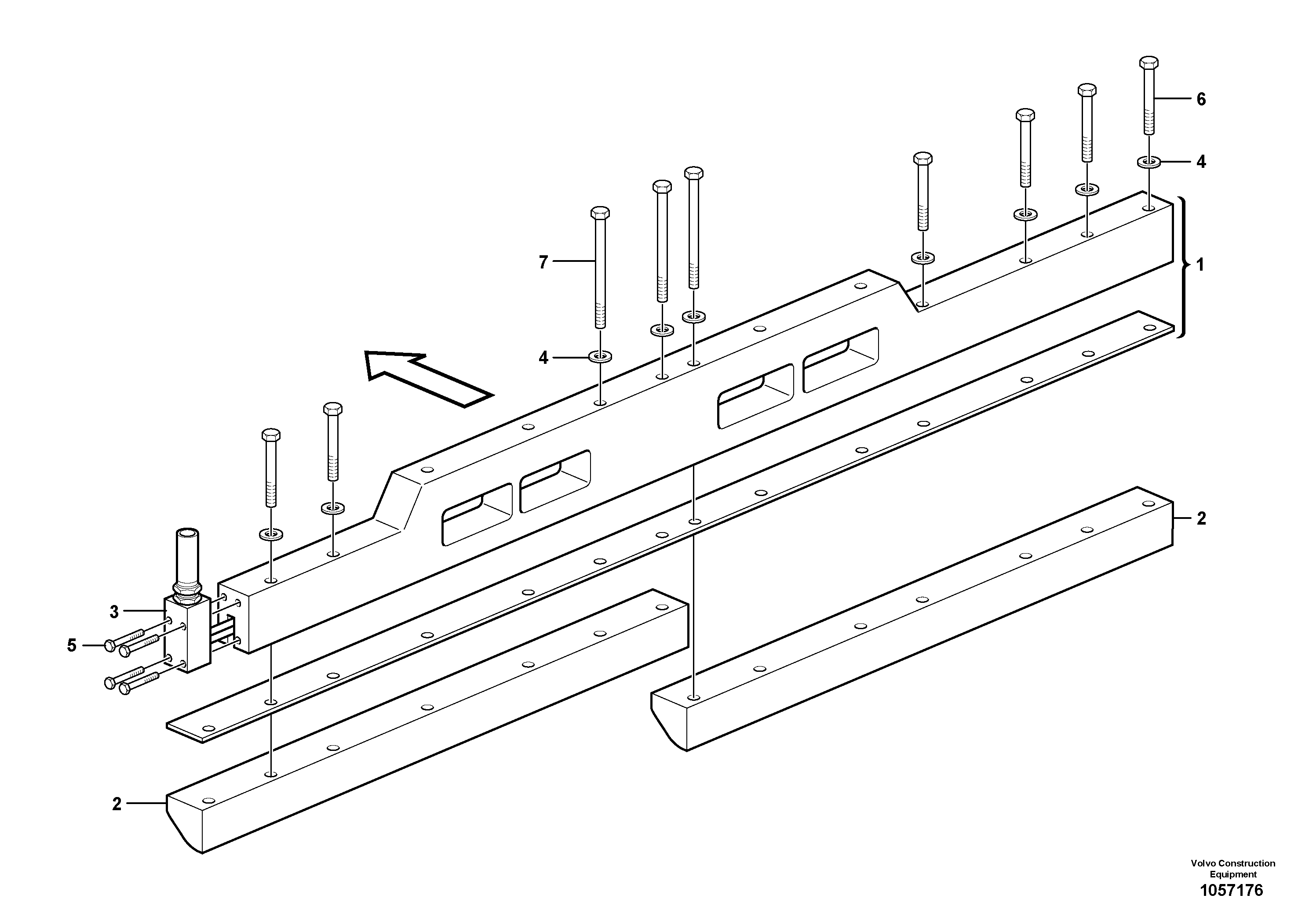 Схема запчастей Volvo ABG8820 - 101275 Tamper knife edge with heat for extension VDT-V 88 GTC ATT. SCREEDS 3,0 - 9,0M ABG8820/ABG8820B