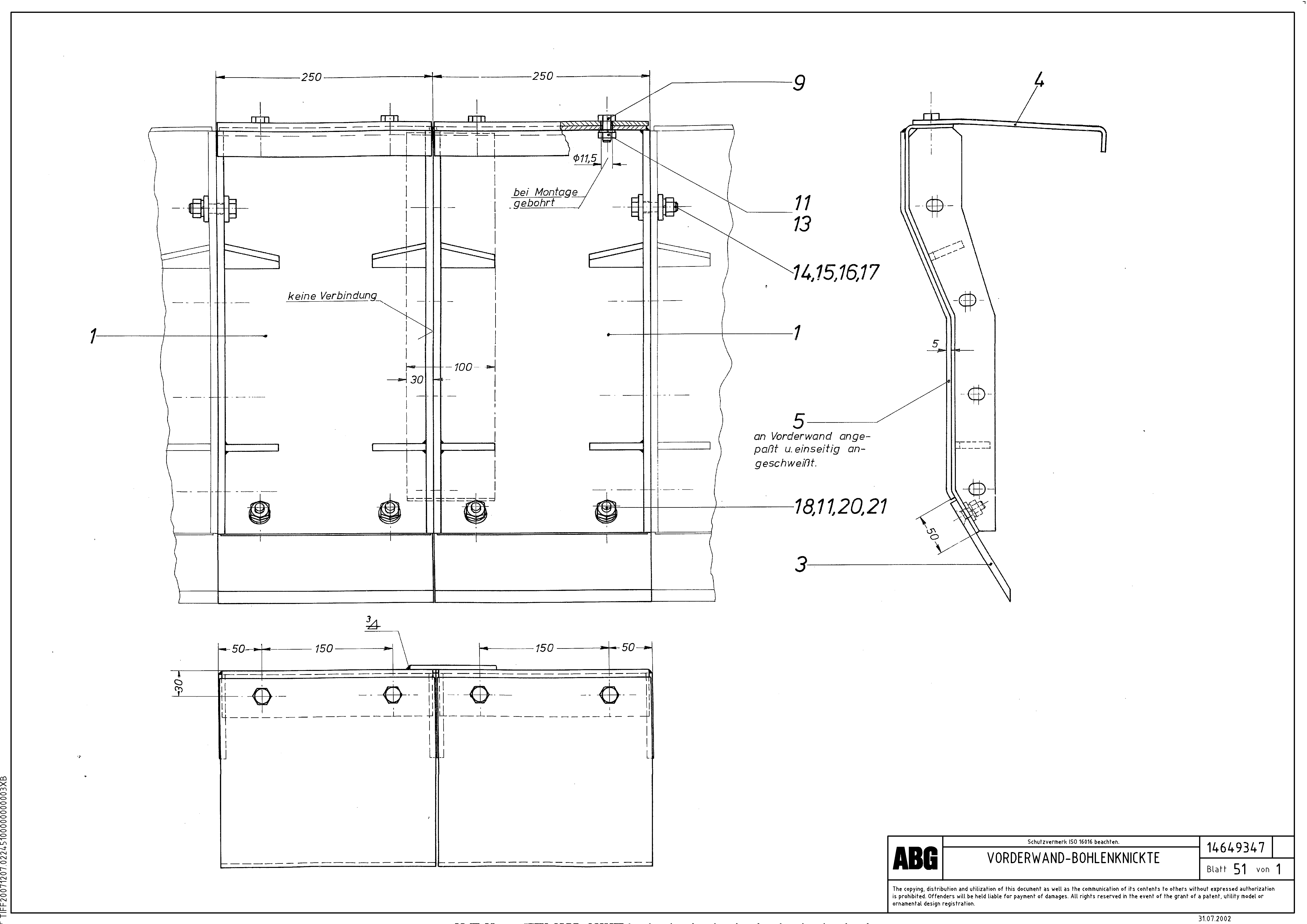 Схема запчастей Volvo ABG8820 - 75601 Deflector for articulated screed section MB 122 ATT. SCREEDS 2,5 -12,0M ABG8820, ABG8820B