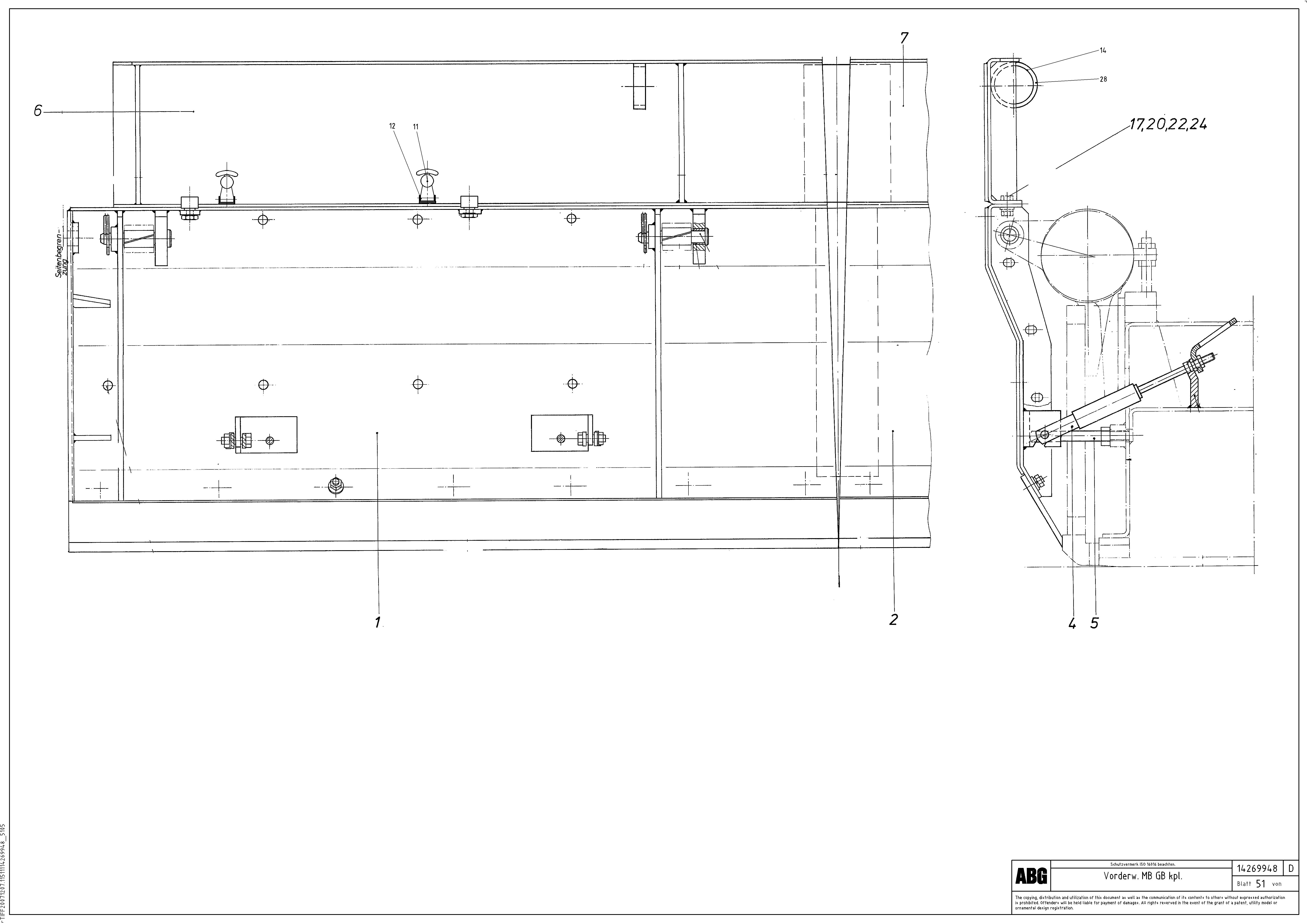 Схема запчастей Volvo ABG8820 - 78787 Deflector plate for basic screed MB 122 ATT. SCREEDS 2,5 -12,0M ABG8820, ABG8820B