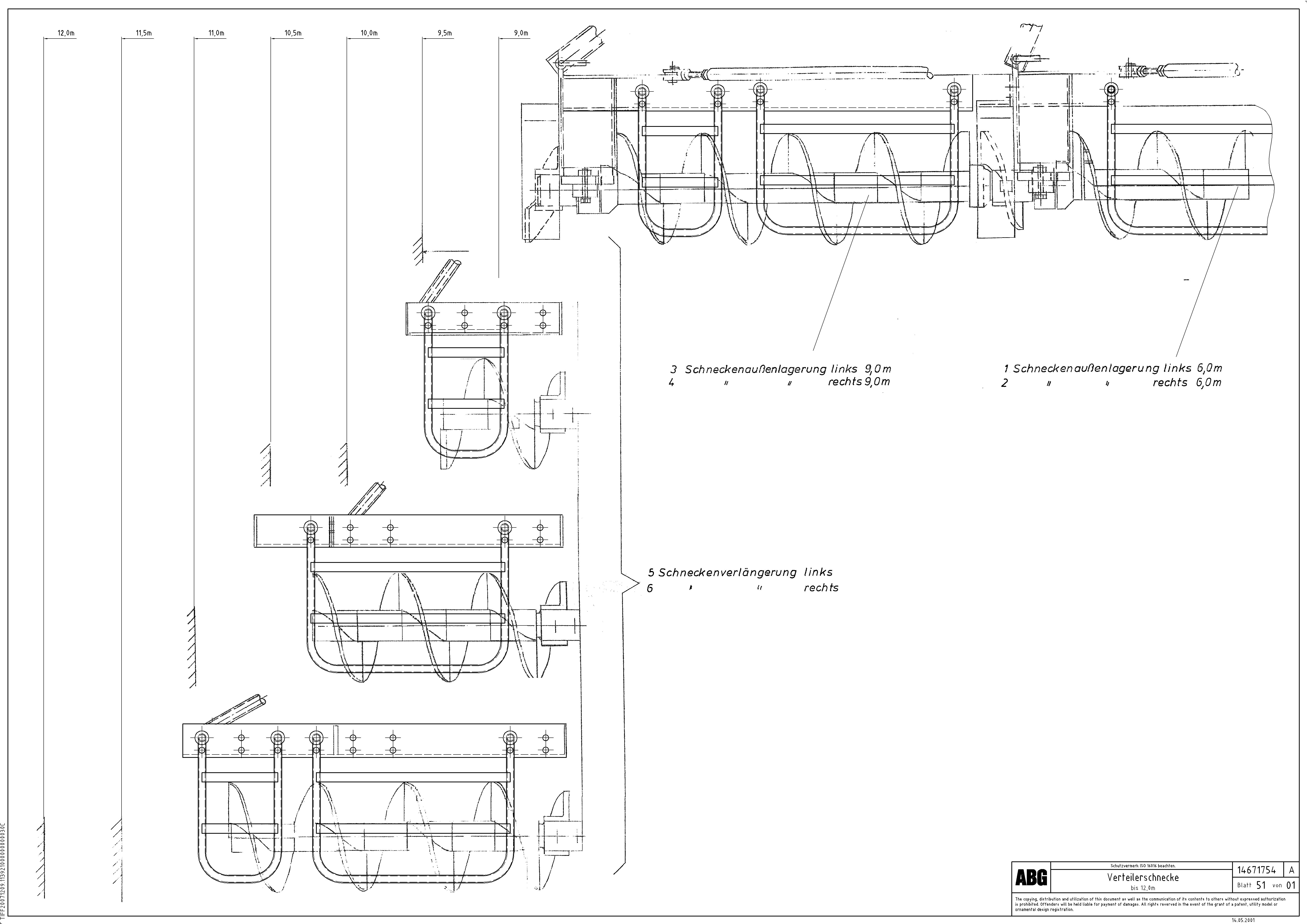 Схема запчастей Volvo ABG8820 - 81225 Auger extension MB 122 ATT. SCREEDS 2,5 -12,0M ABG8820, ABG8820B