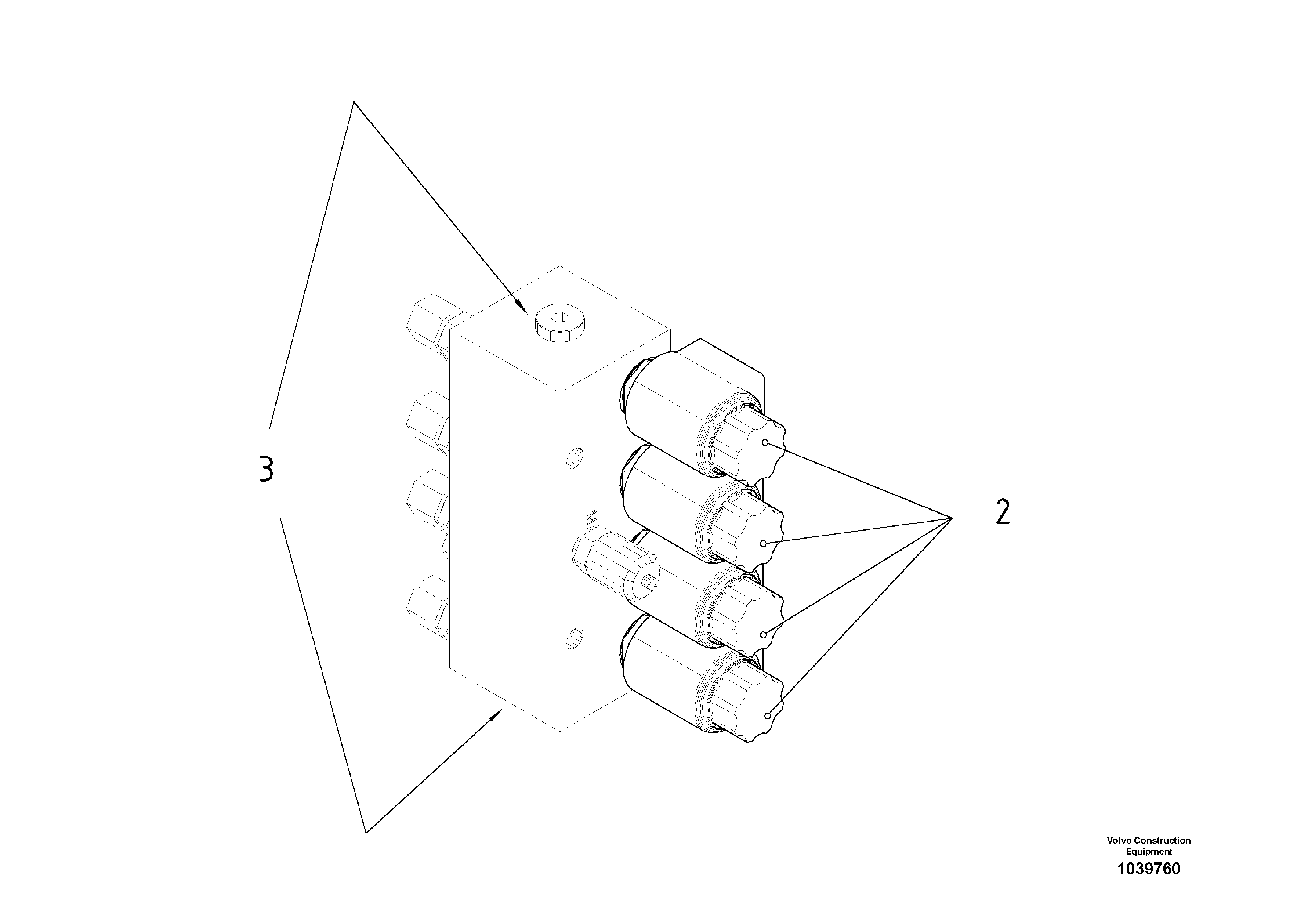 Схема запчастей Volvo ABG8820 - 80269 Control block for screed function VB 89 ETC ATT. SCREEDS 3,0 - 9,0M ABG8820, ABG8820B