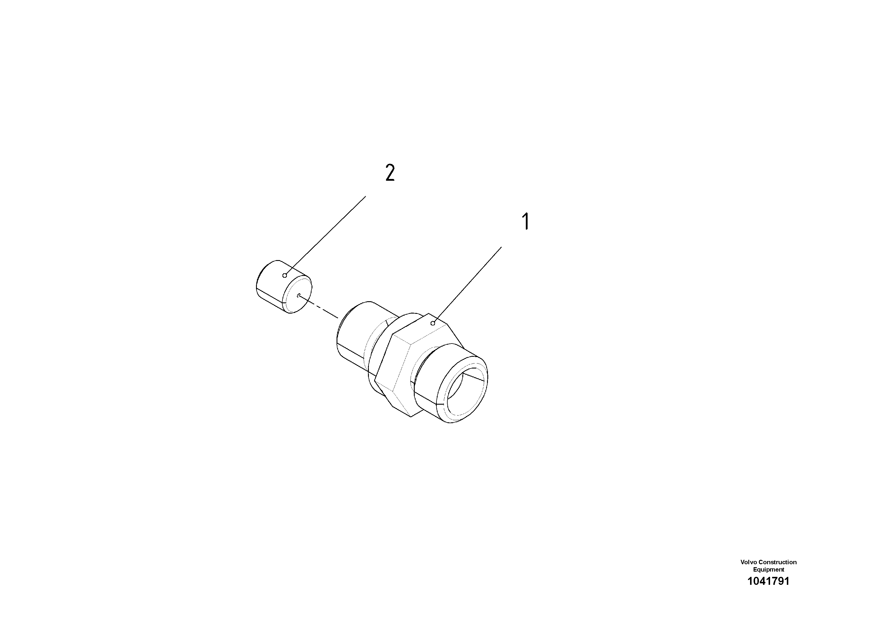 Схема запчастей Volvo ABG8820 - 63549 Fitting with nozzle on heated body VB 79 ETC ATT. SCREEDS 2,5 - 9,0M ABG8820, ABG8820B