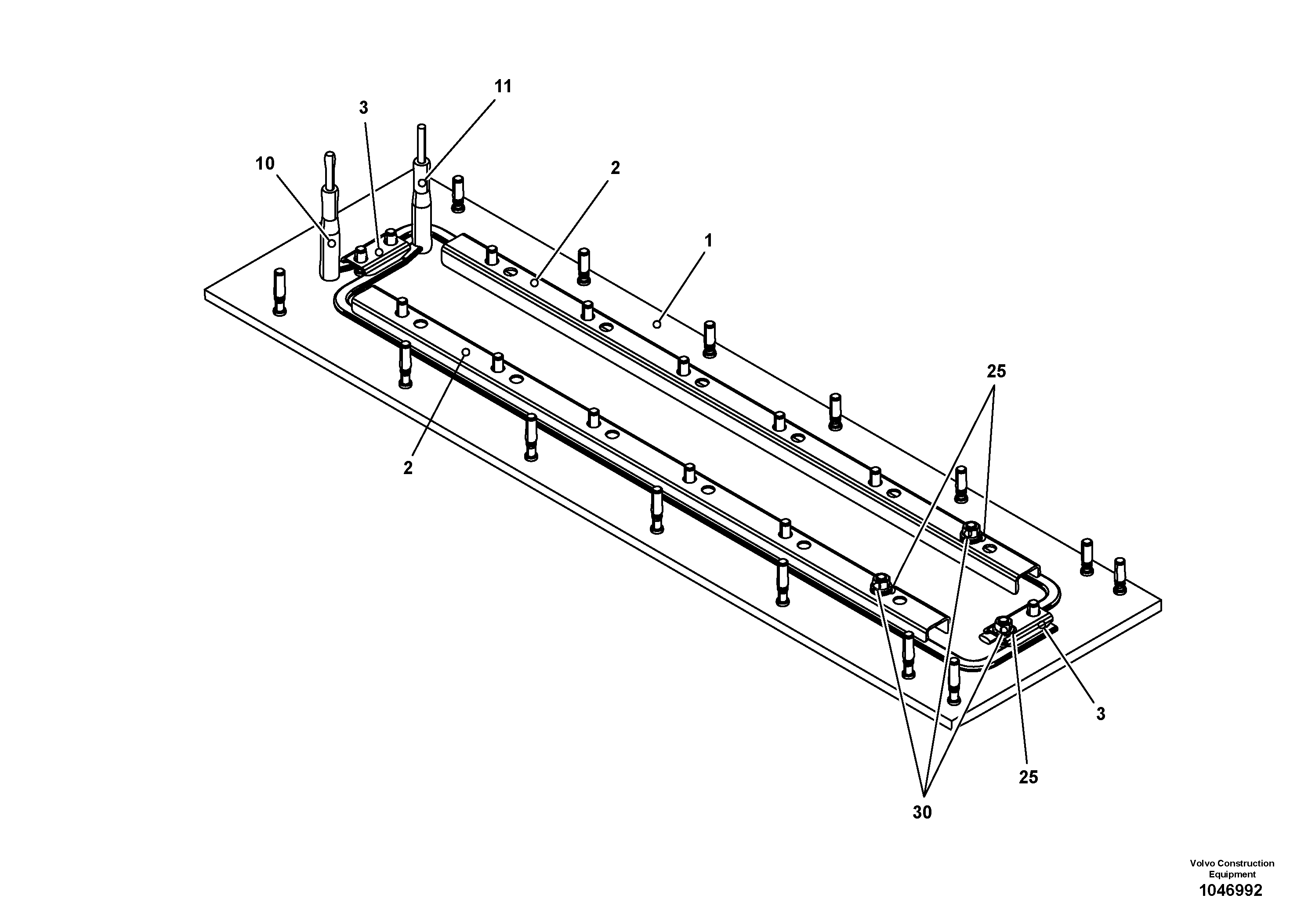 Схема запчастей Volvo ABG8820 - 66424 Heated screed plate for basic screed VB 79 ETC ATT. SCREEDS 2,5 - 9,0M ABG8820, ABG8820B
