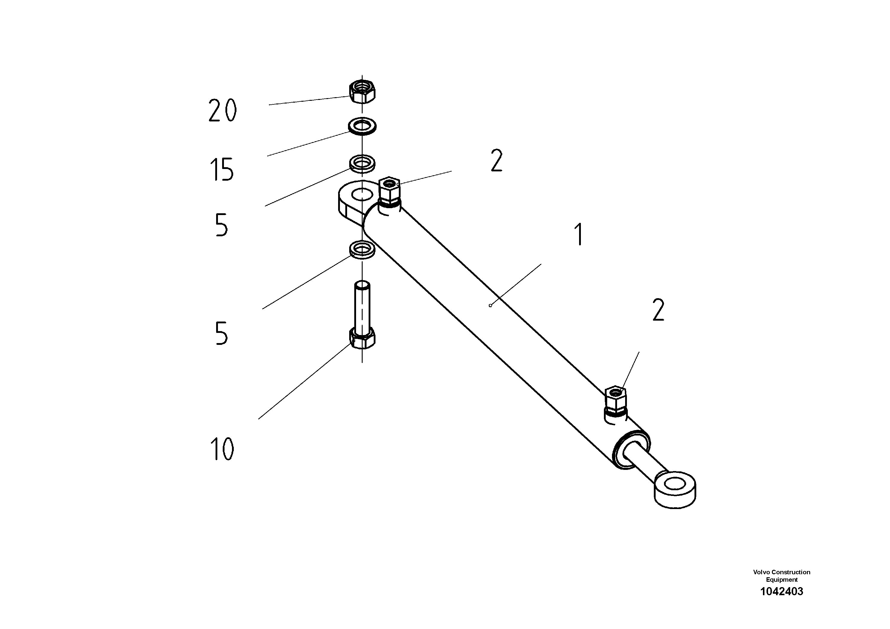 Схема запчастей Volvo ABG8820 - 48027 Pre-Assembling Of Cylinder ABG8820/ABG8820B ABG8820 S/N 21098-23354 ABG8820B S/N 23355-
