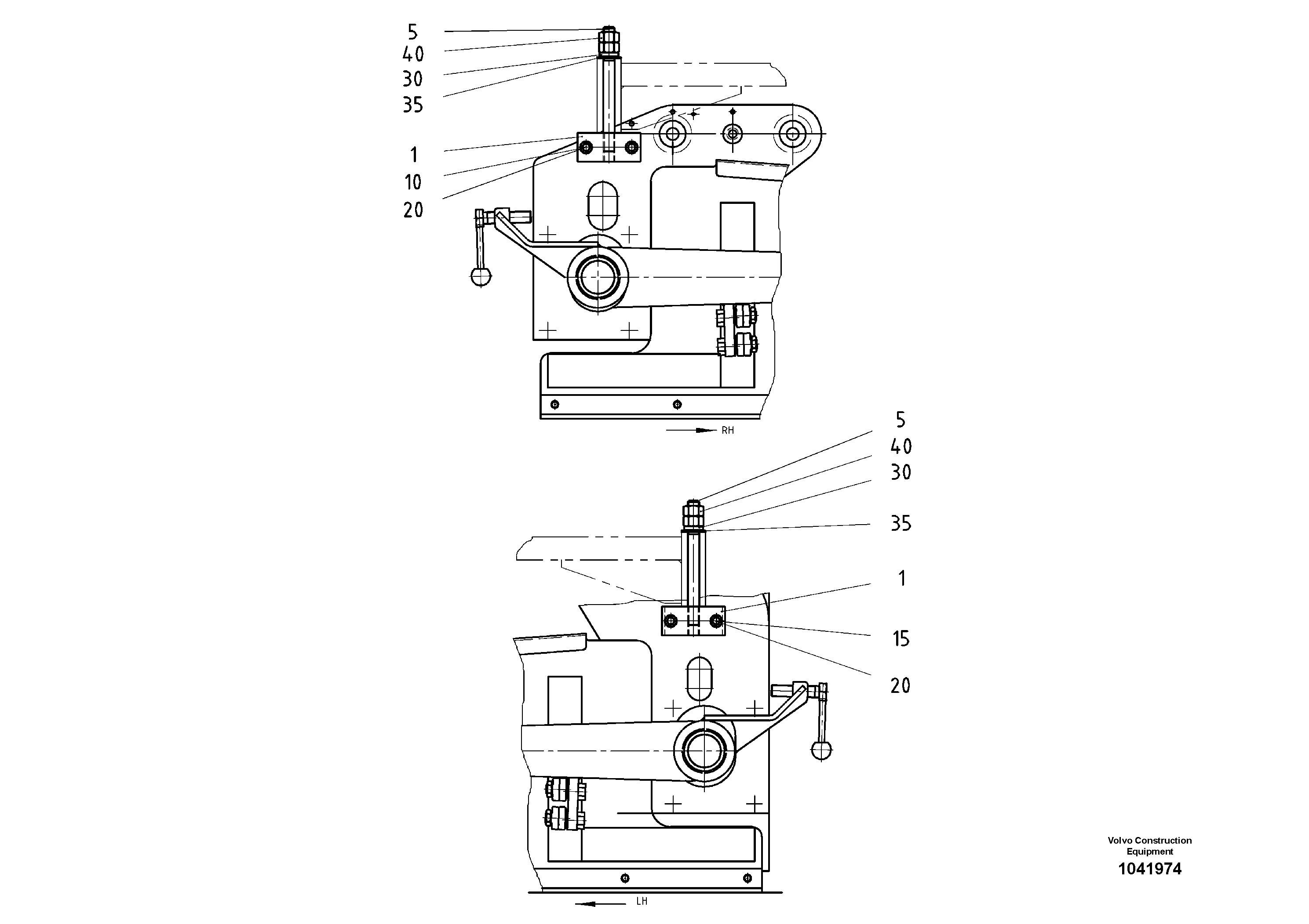 Схема запчастей Volvo ABG9820 - 93204 Mounting Support Block ABG9820 S/N 20812 -
