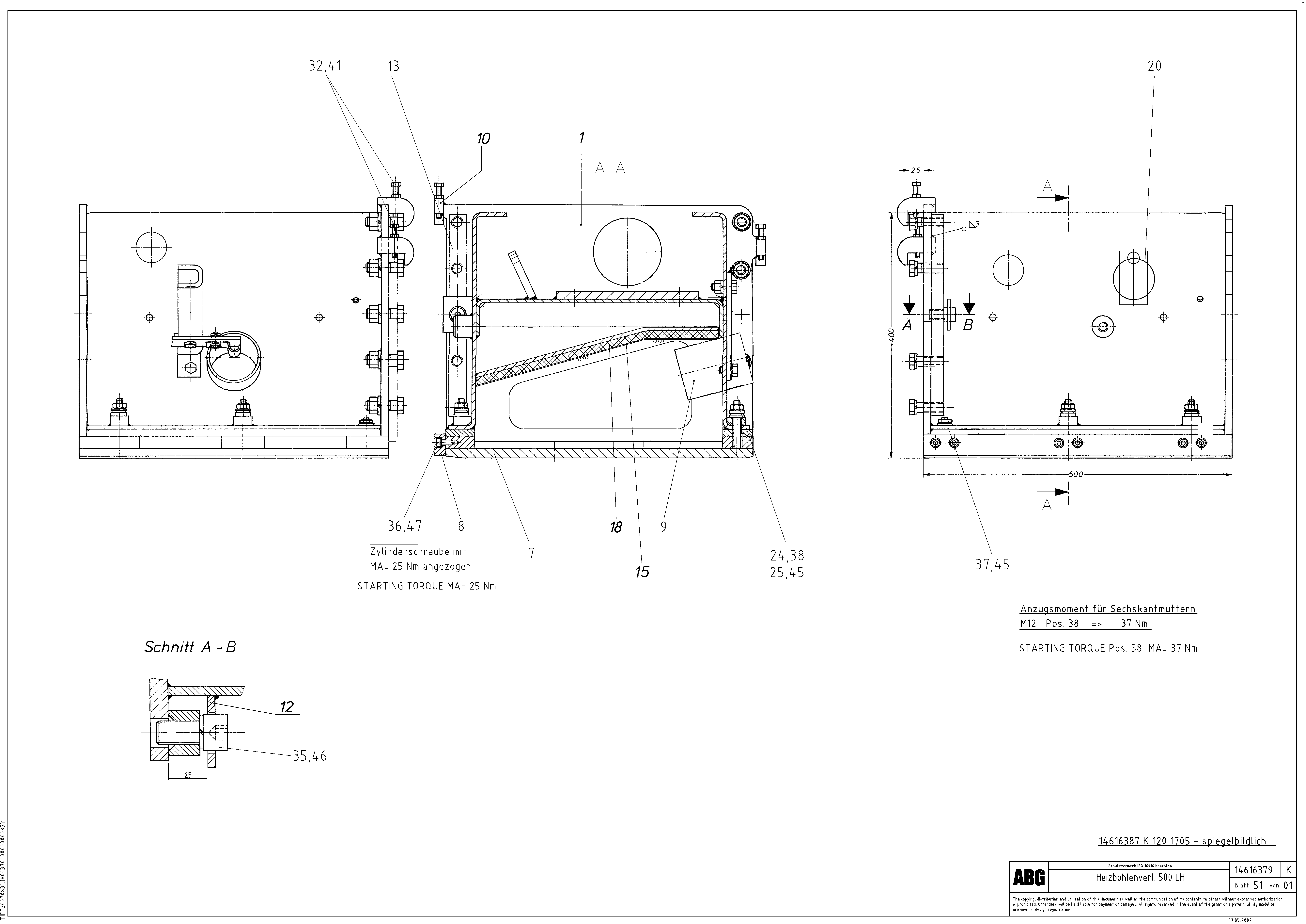 Схема запчастей Volvo ABG9820 - 83557 Extension VDT 120 VARIO ATT. SCREEDS 5,0 -12,5M ABG9820