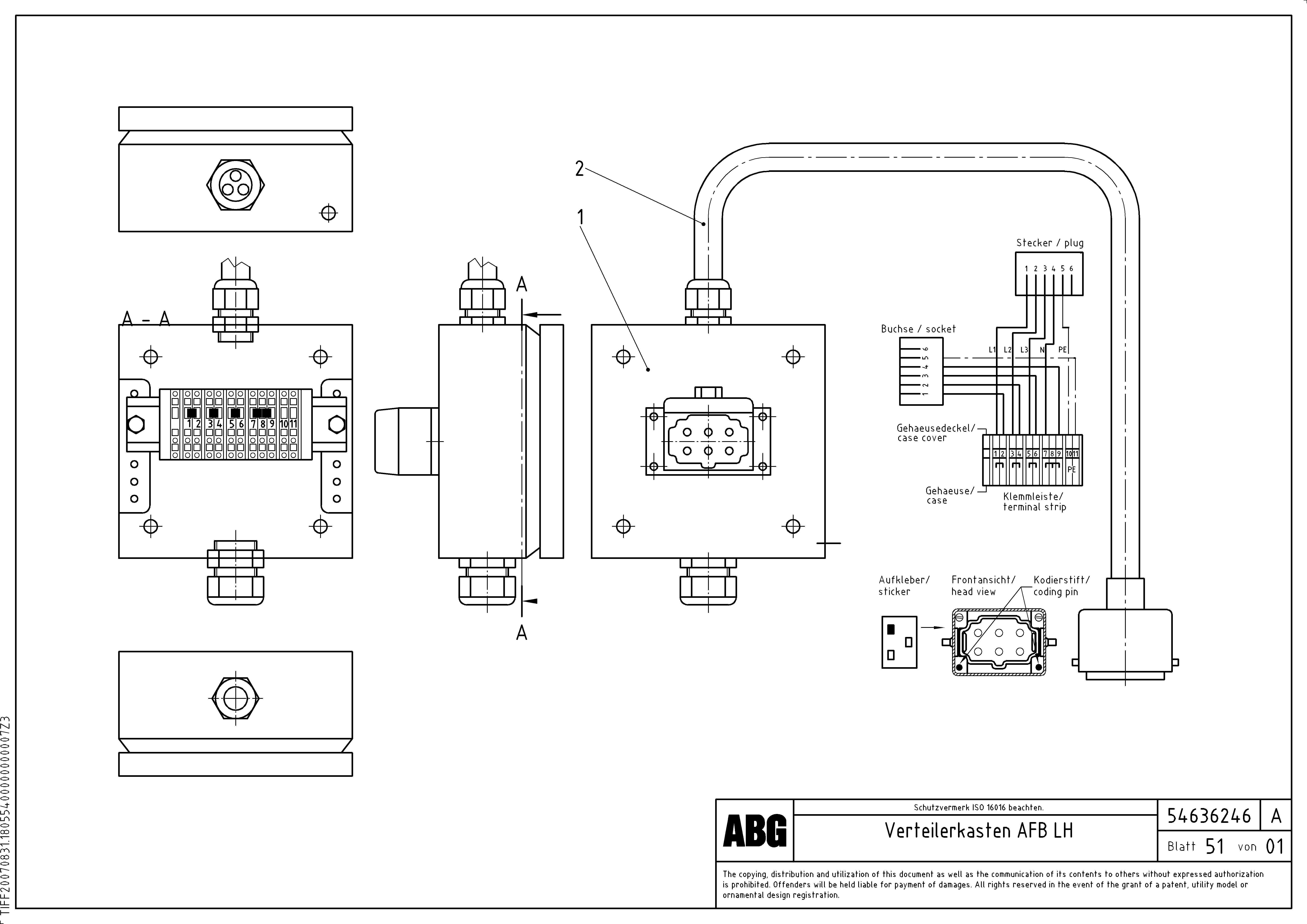 Схема запчастей Volvo ABG9820 - 56465 Distributorbox for extandable screed VB 89 ETC ATT. SCREEDS 3,0 - 9,0M ABG9820