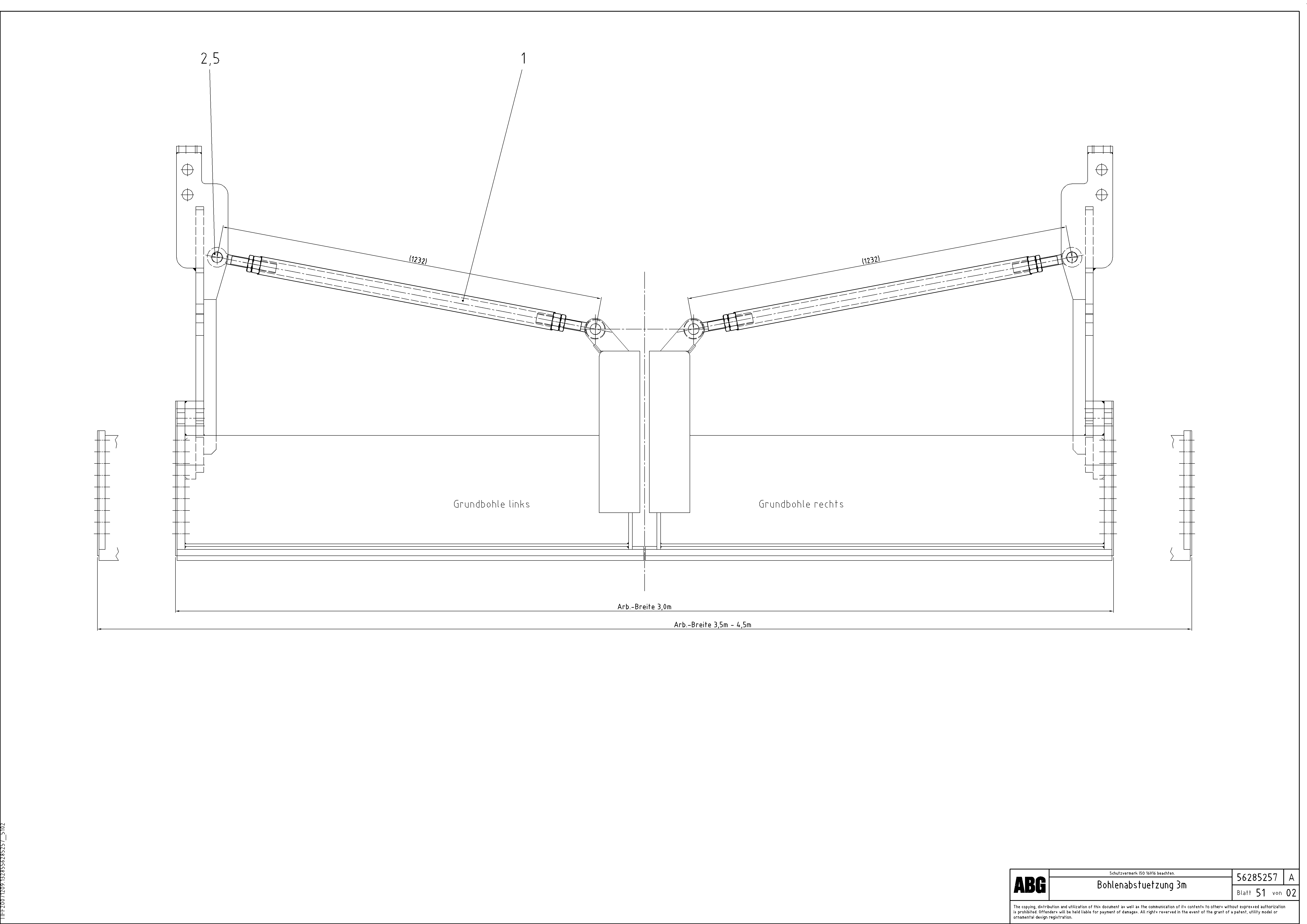 Схема запчастей Volvo ABG9820 - 67067 Support tube for extendable screed MB 120 ATT. SCREEDS 3,0 -16,0M ABG9820