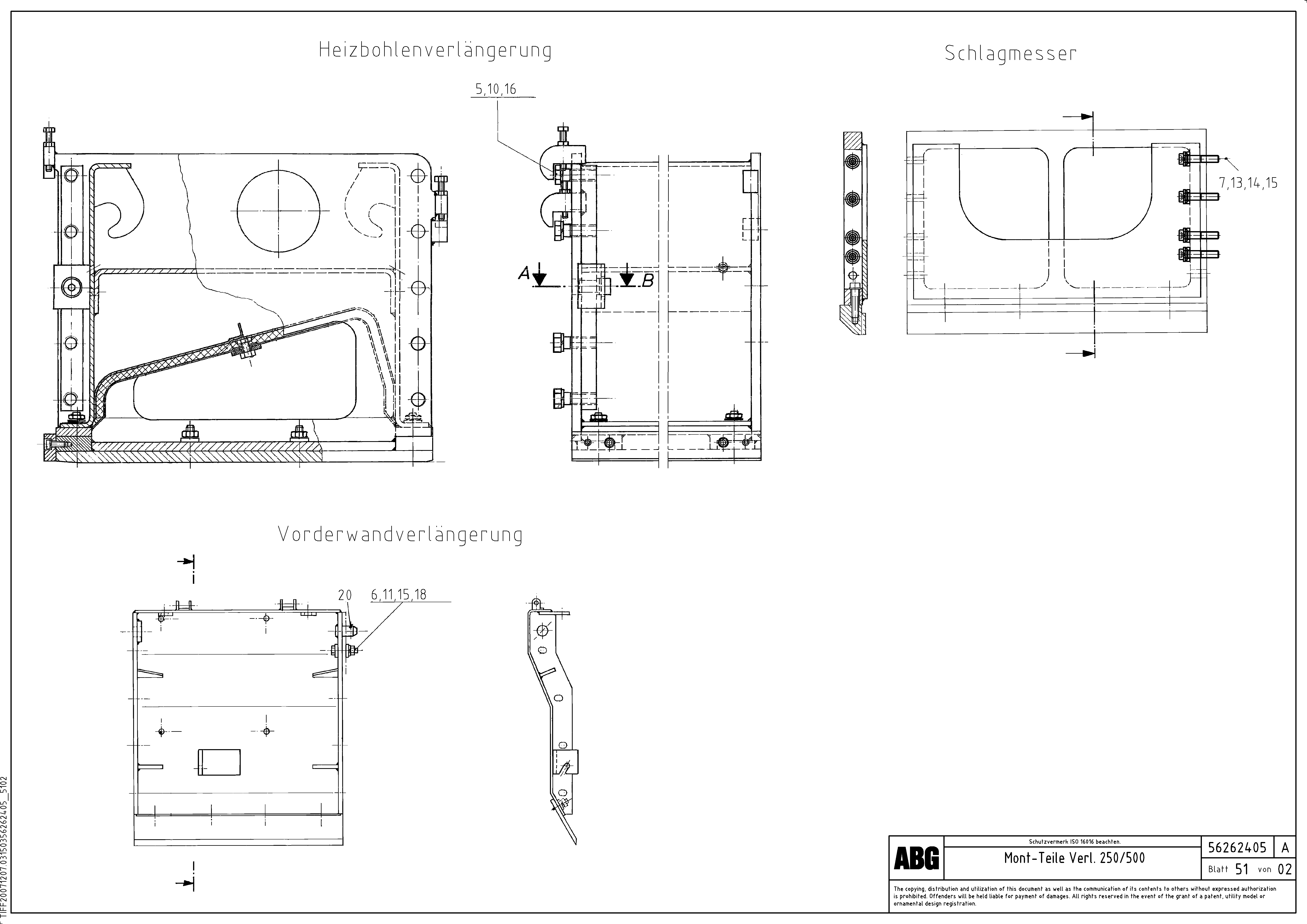 Схема запчастей Volvo ABG9820 - 67087 Extension Assembly MB 120 ATT. SCREEDS 3,0 -16,0M ABG9820
